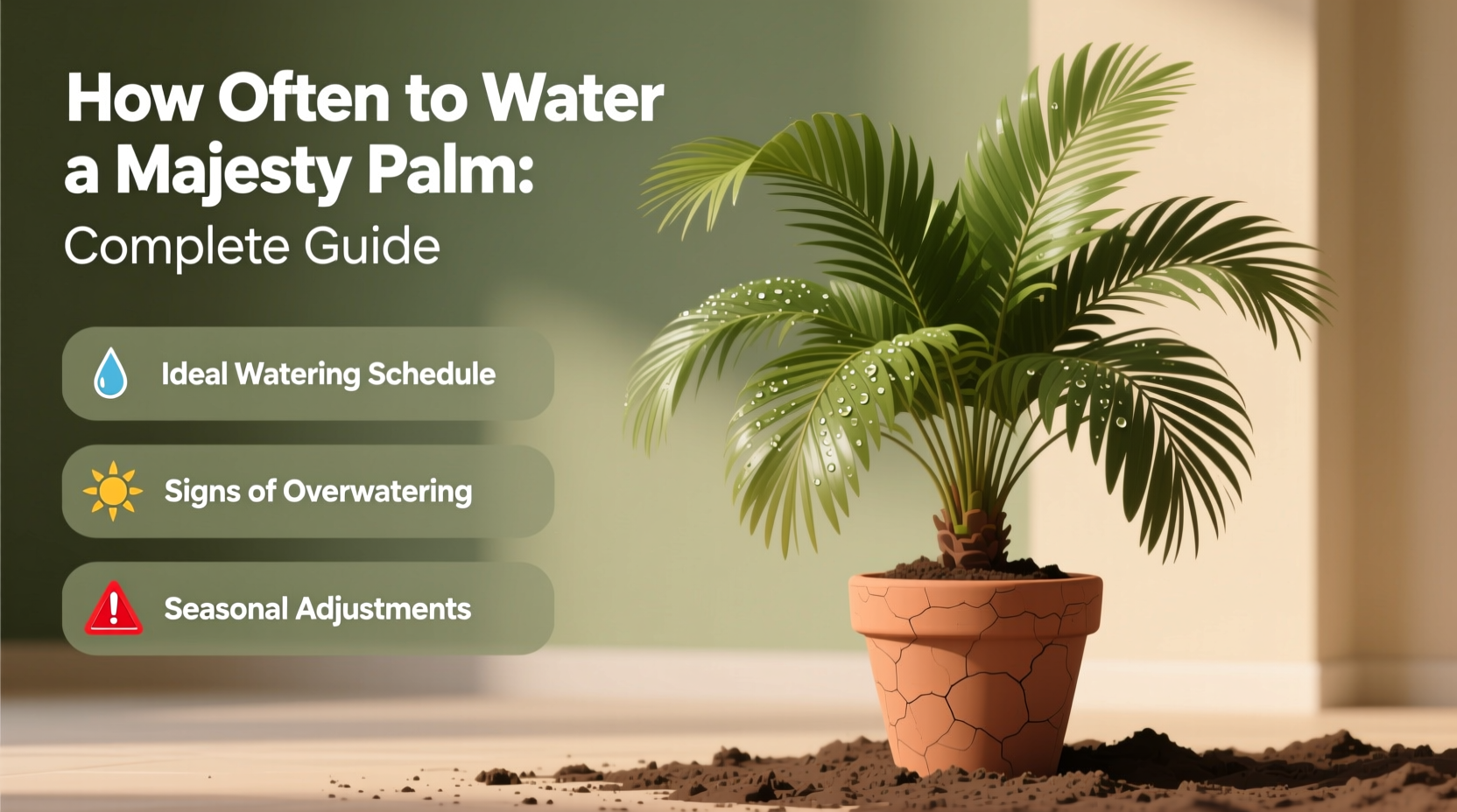 how often do you water a majesty palm
