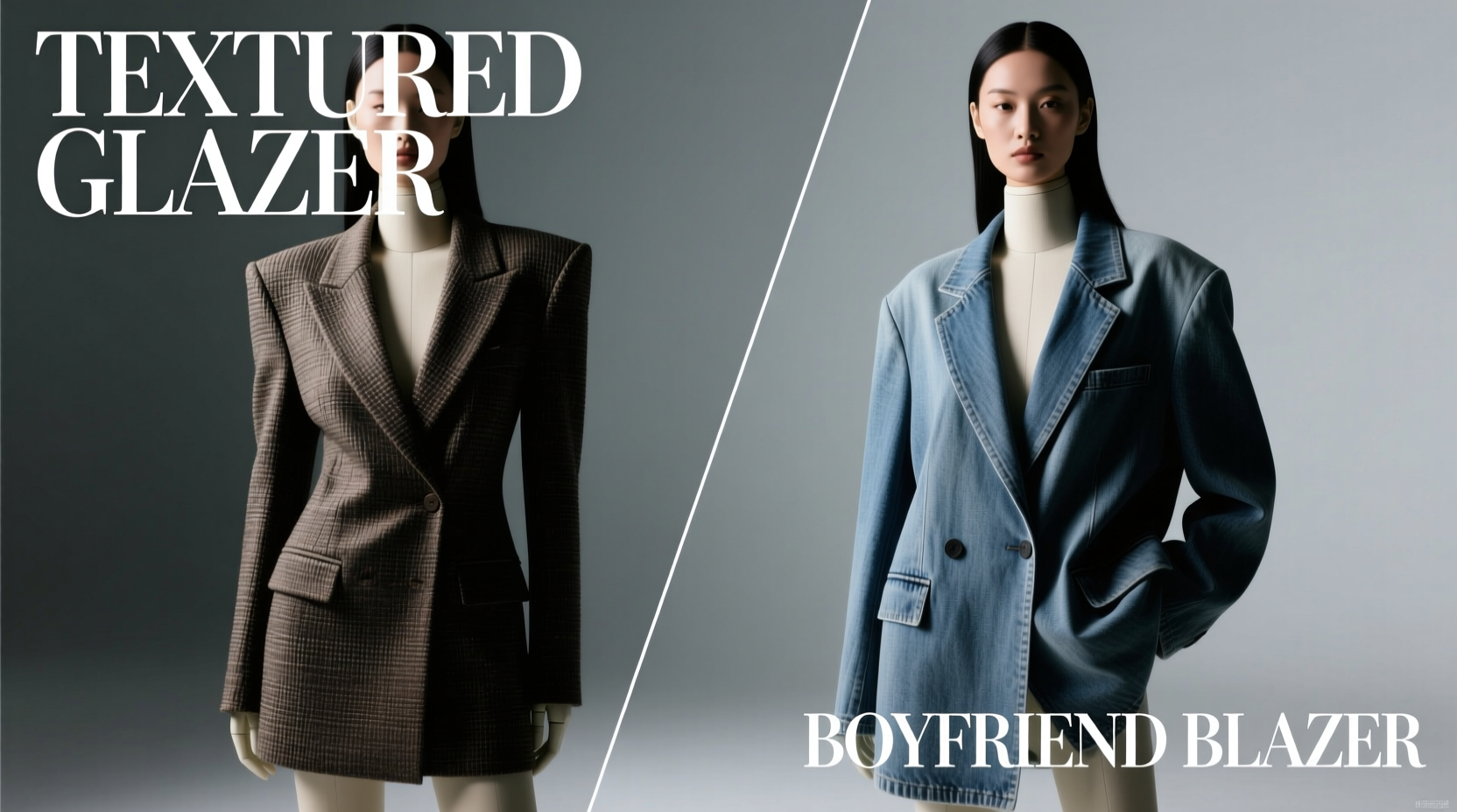 ladies textured blazer vs boyfriend blazer is the boyfriend look overrated 2