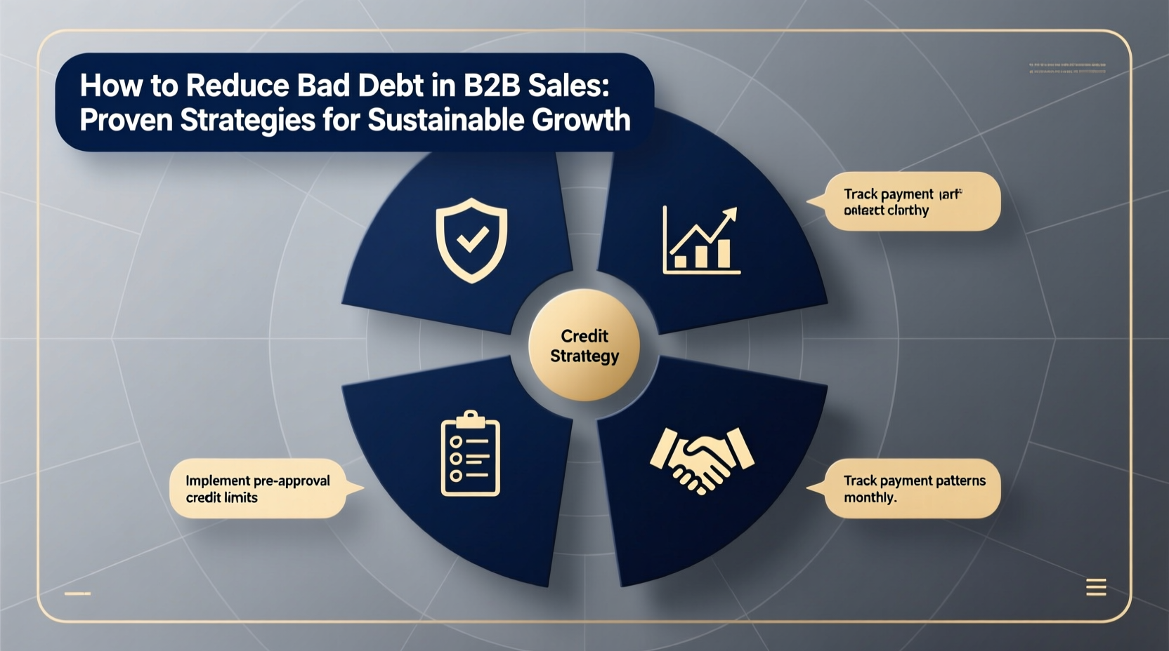 how to reduce bad debt in b2b sales