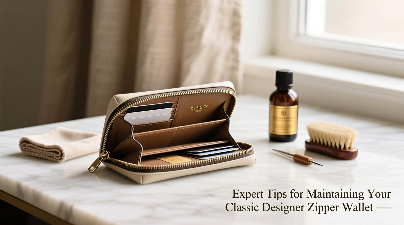 expert tips for maintaining and caring for your classic designer zipper wallet