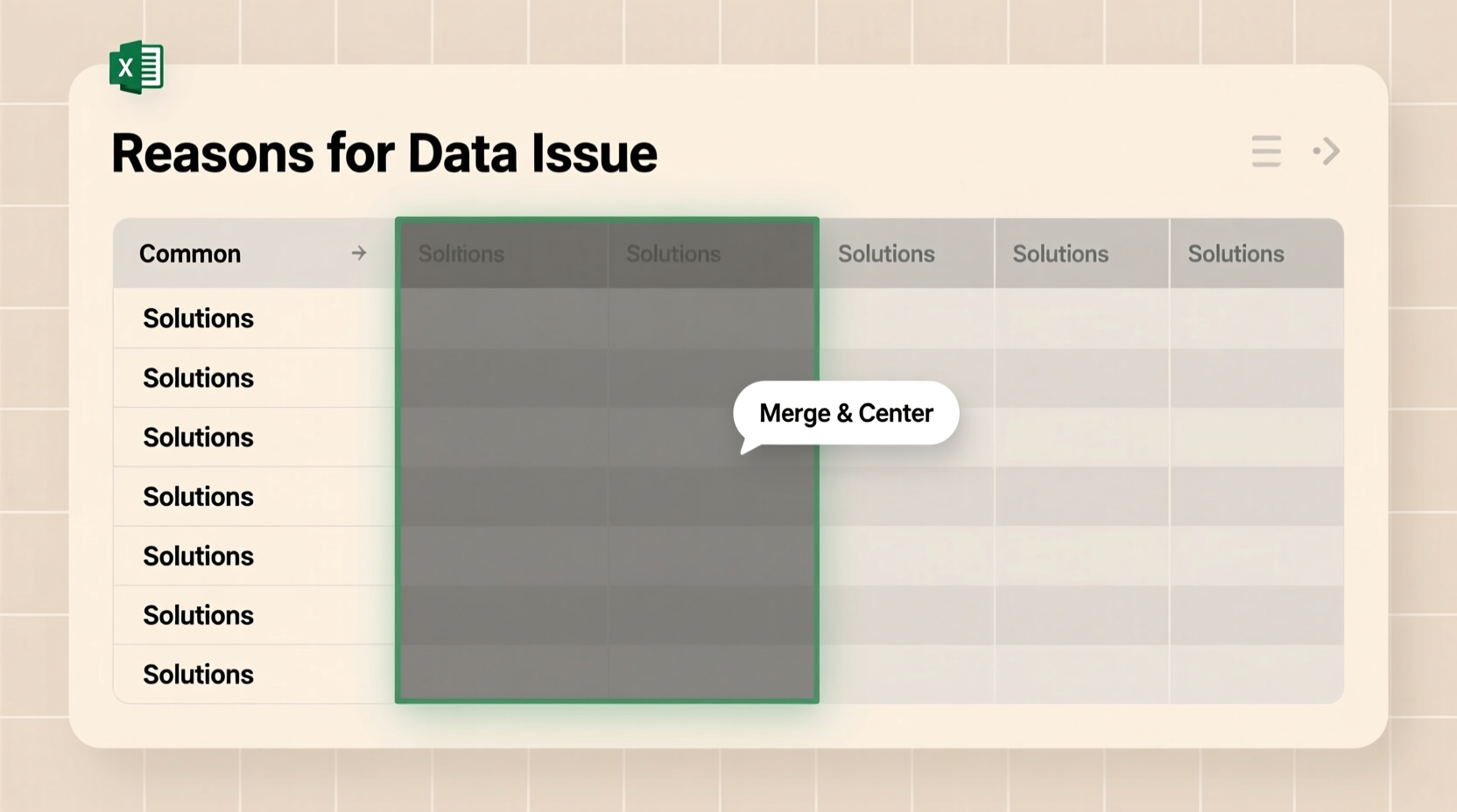 merge and center grayed out in excel reasons solutions