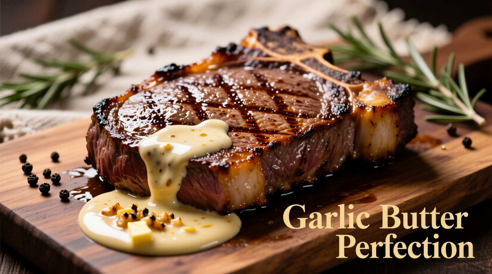 steak and creamy garlic sauce