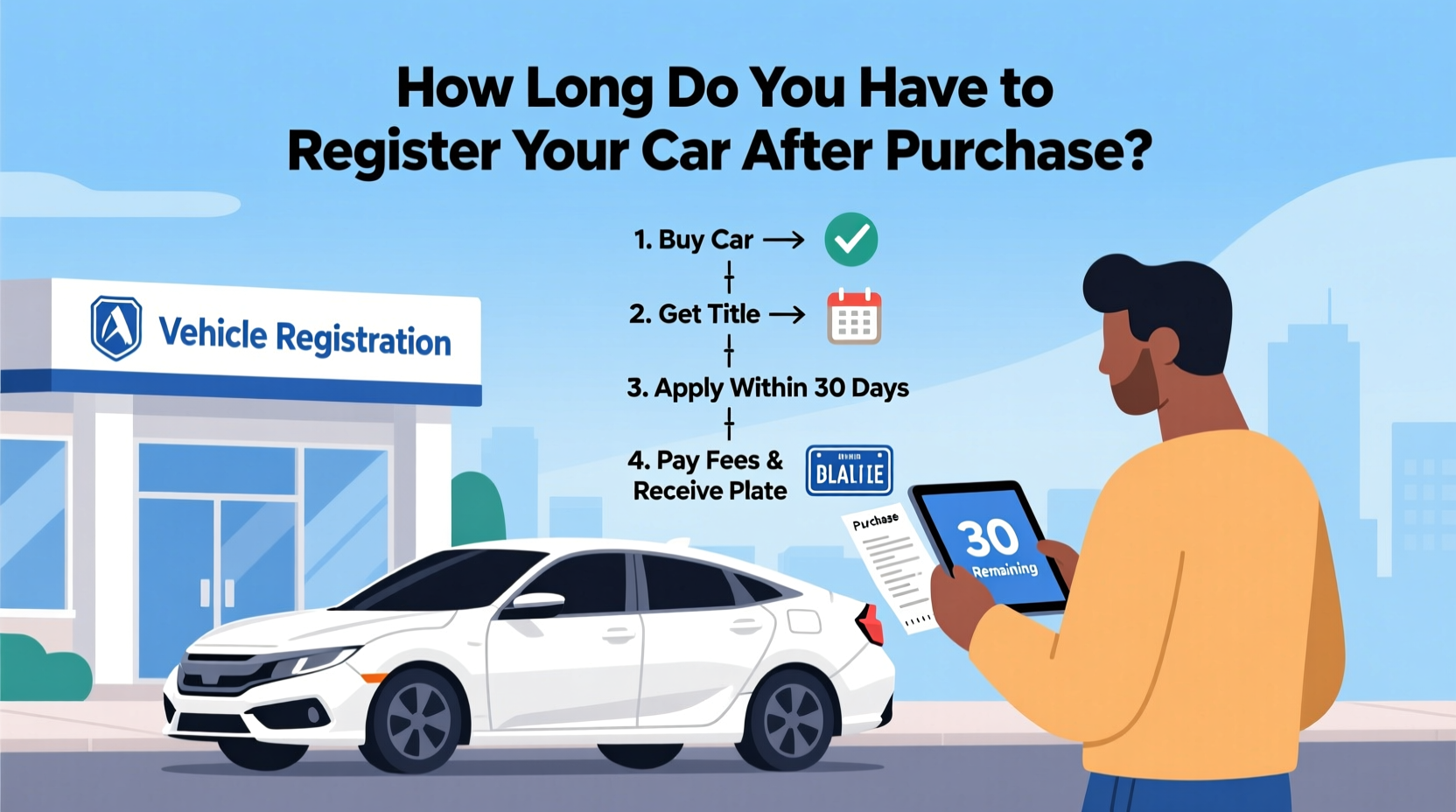 how long do i have to register my car