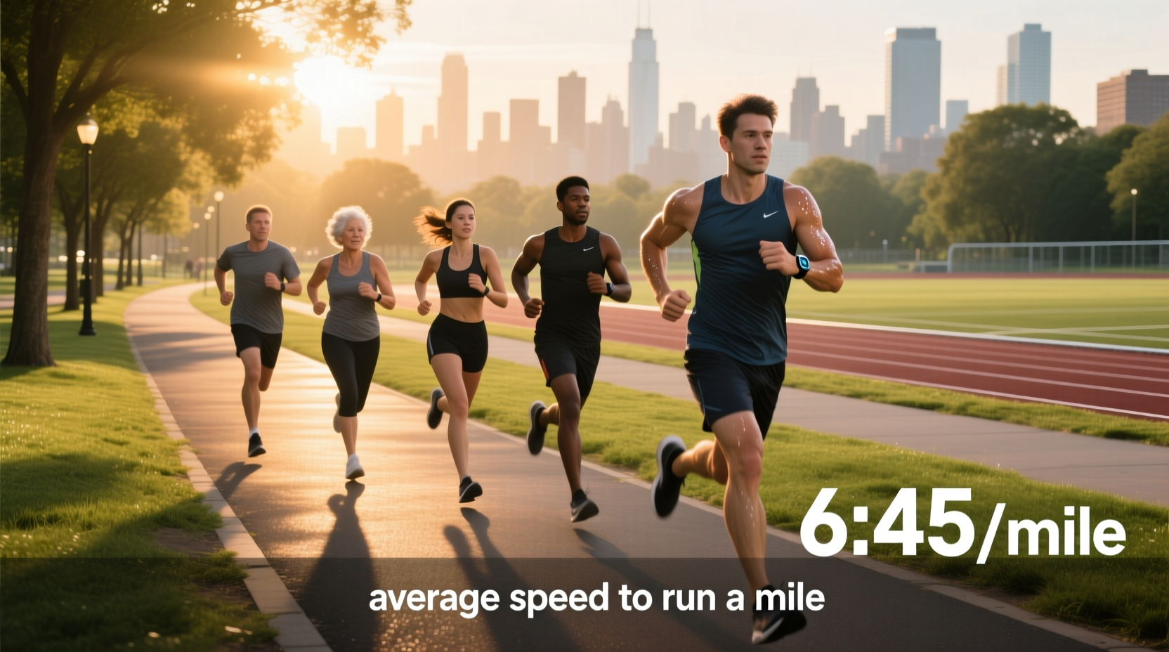 average running speed for a mile