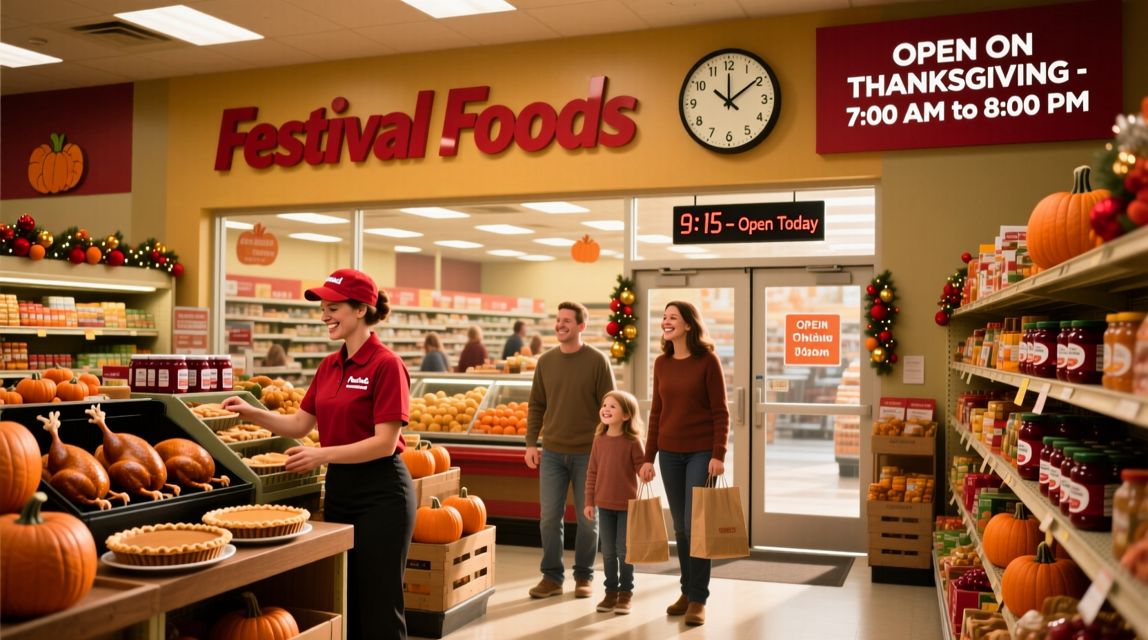 is festival foods open on thanksgiving