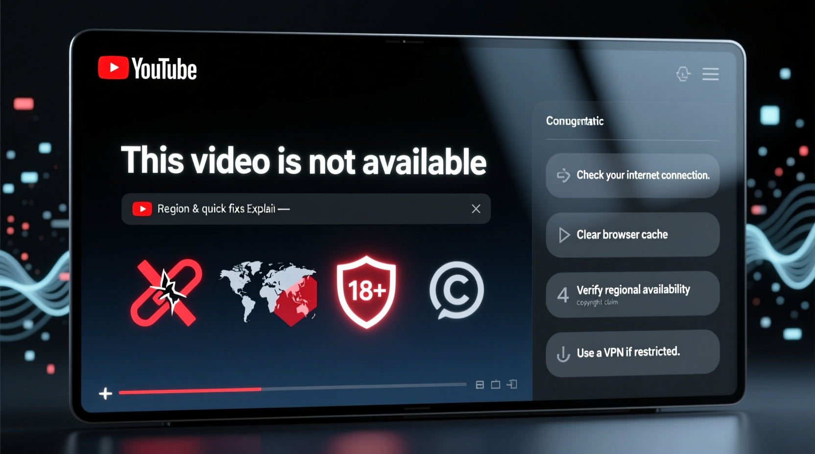 youtube video not available reasons quick fixes explained