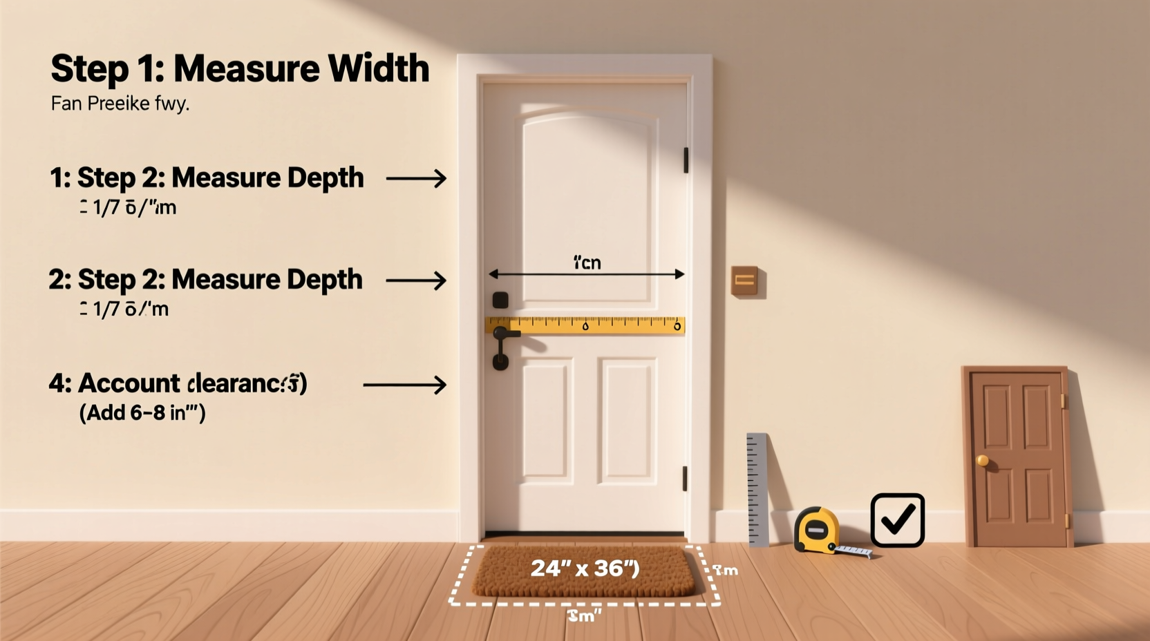 step by step guide to measuring your entryway for the perfect door mat fit