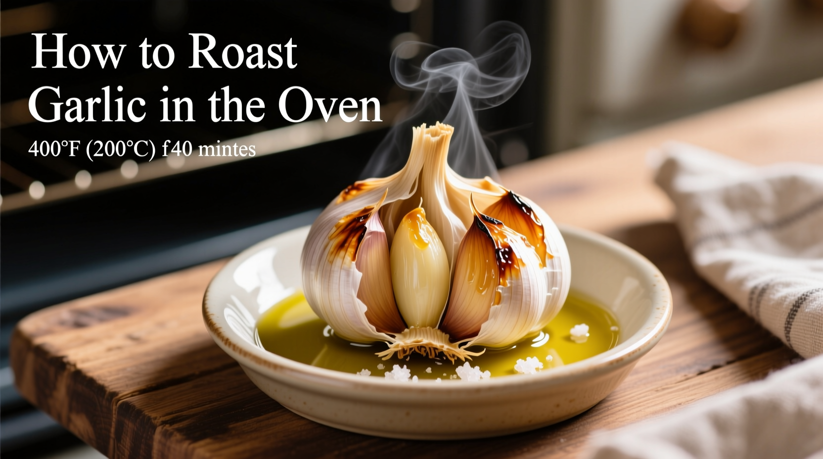 Perfect Oven-Roasted Garlic: Simple 40-Minute Method