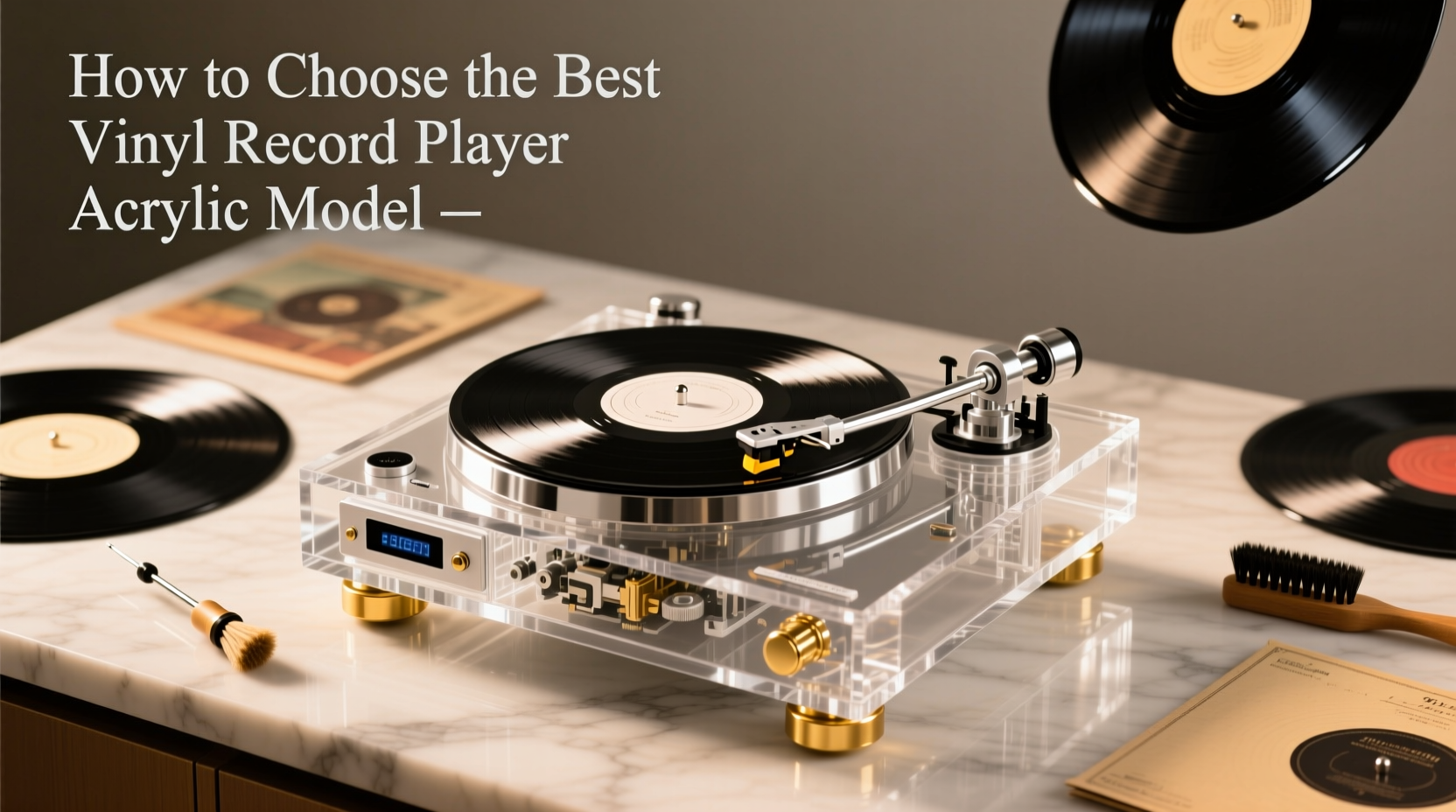 vinyl record player acrylic