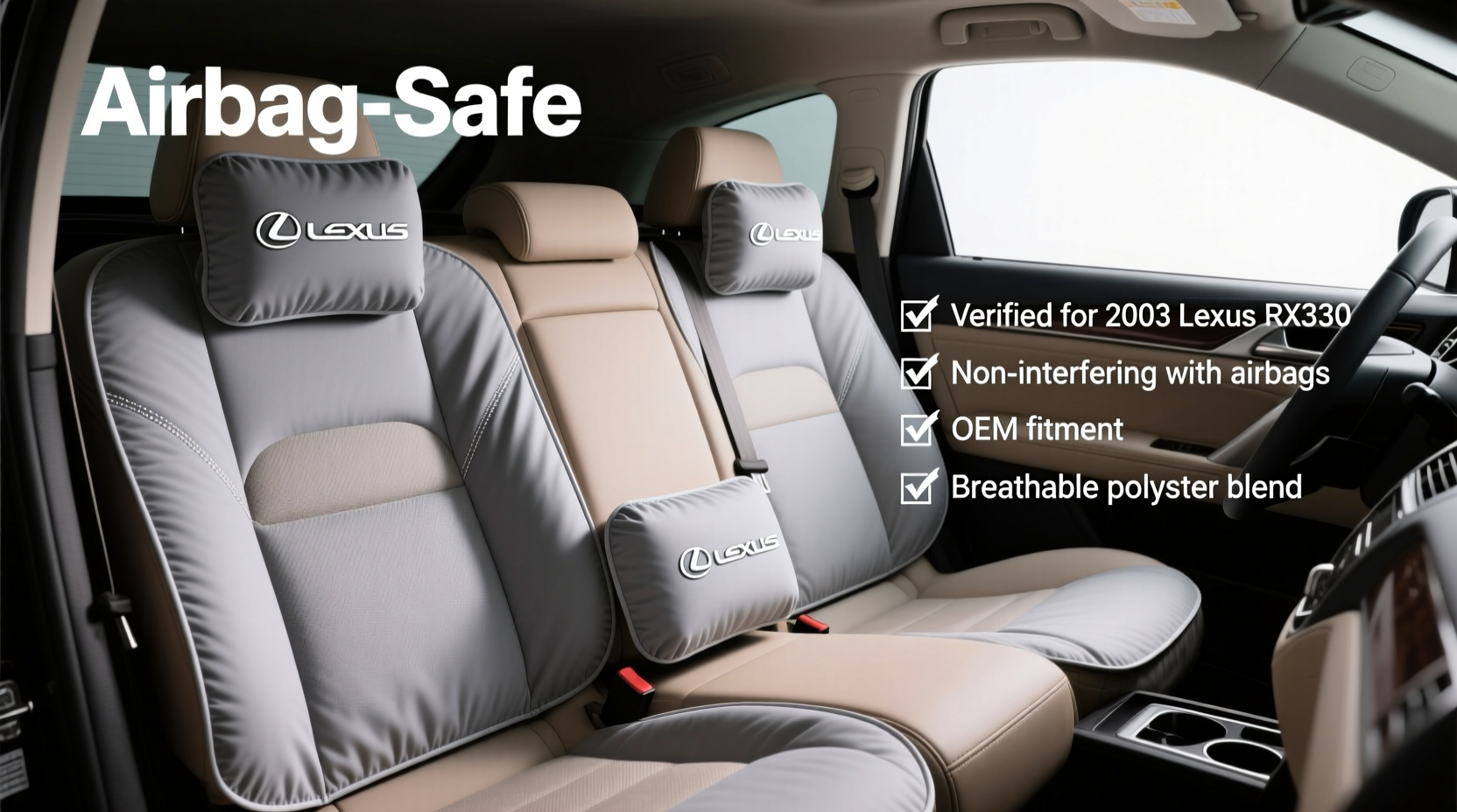 rx330 2003 airbag safe covers