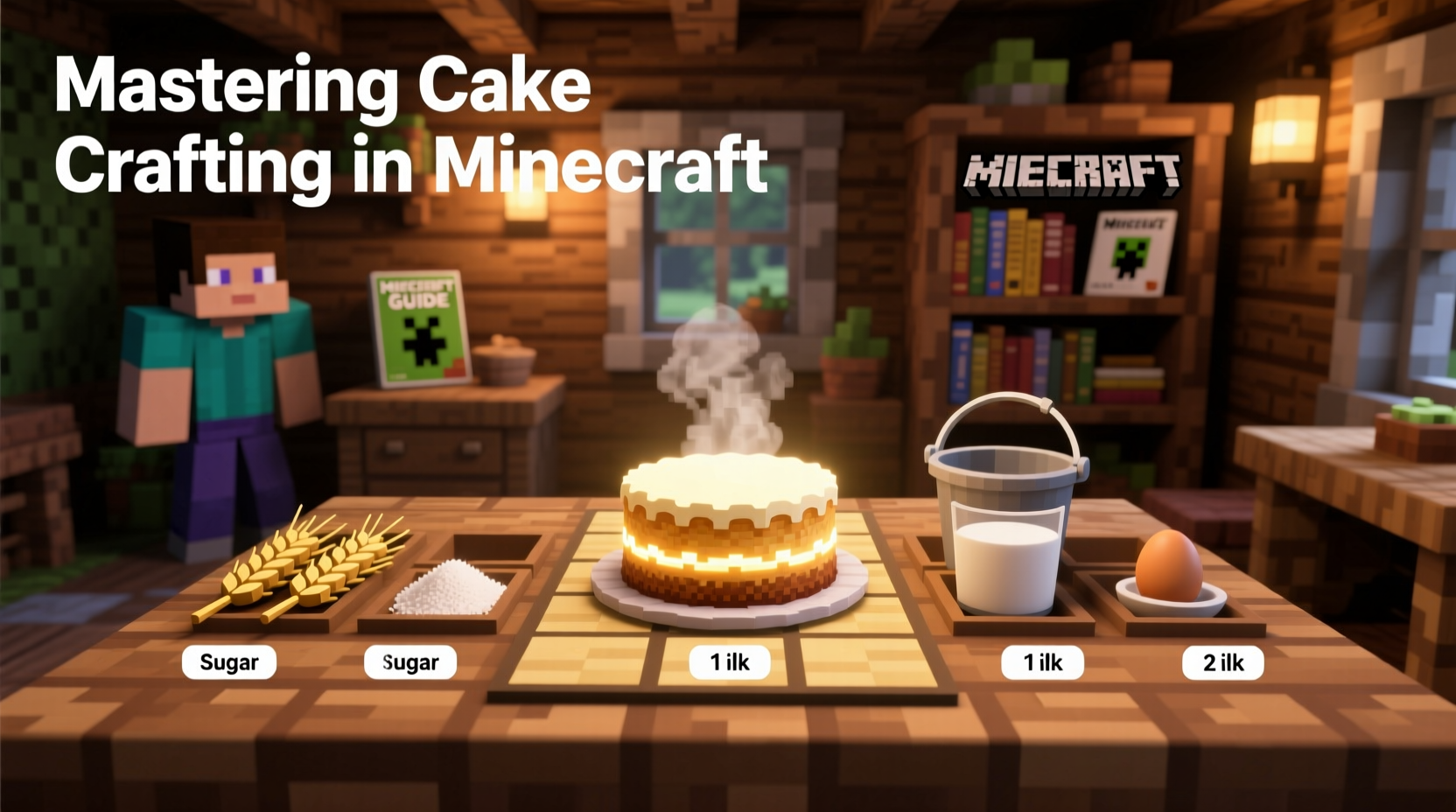 mastering cake crafting in minecraft a step by step guide to baking your in game dessert