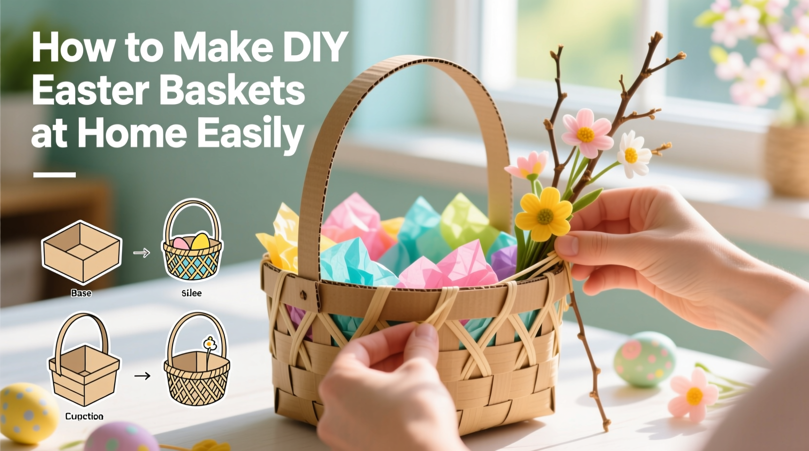 how to make diy easter baskets