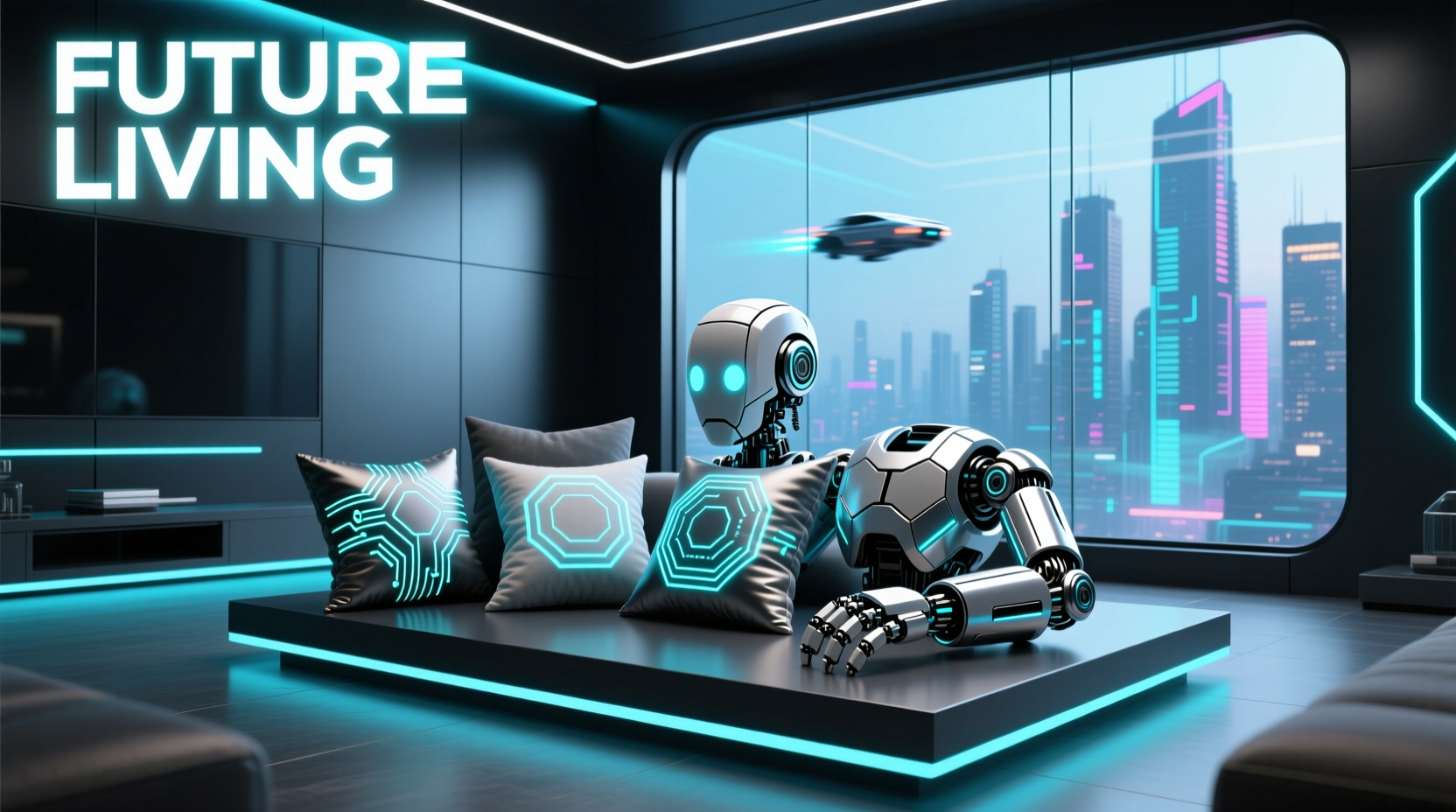 creative ways to style your room using robot themed pillows for a futuristic look