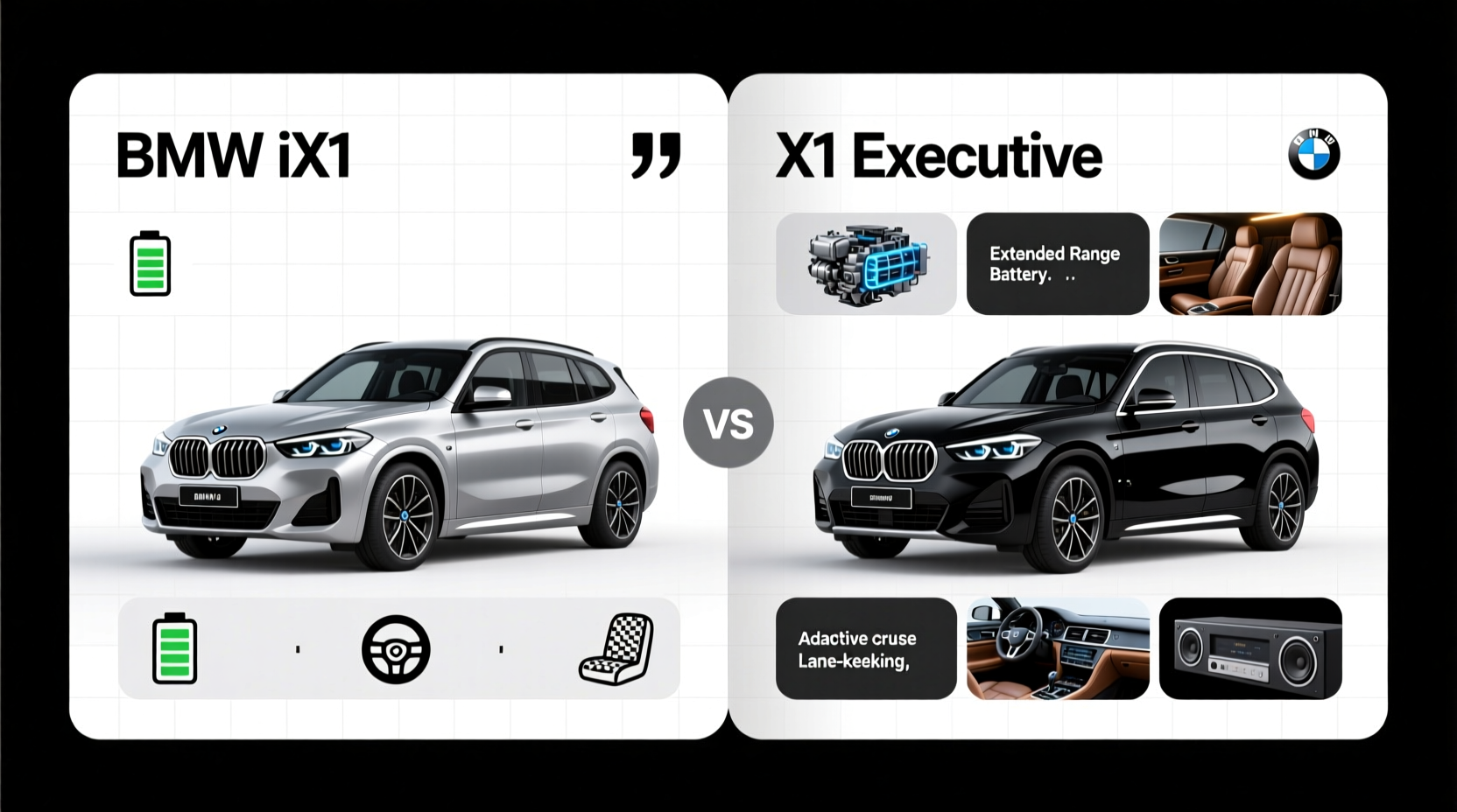 BMW iX1 vs X1 Executive: Key Differences Explained