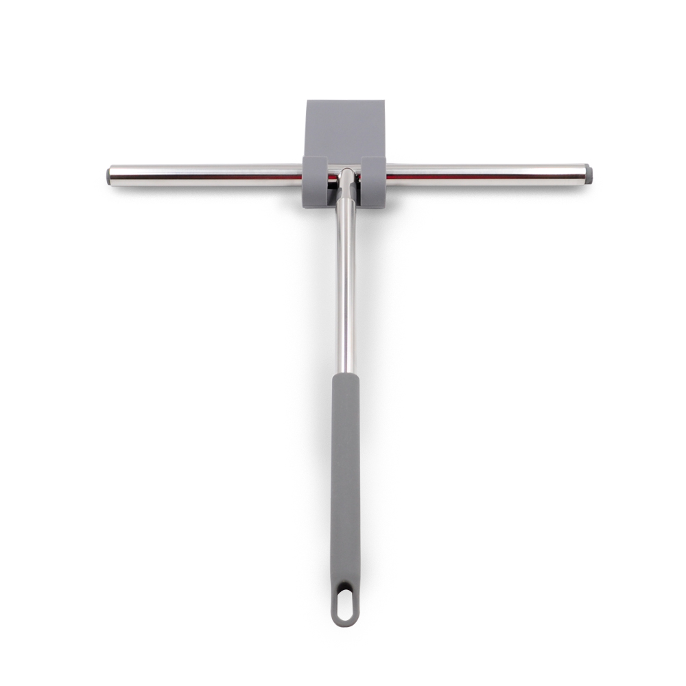 Silicone Blades Matte Black small stainless steel 304 squeegee for glass window