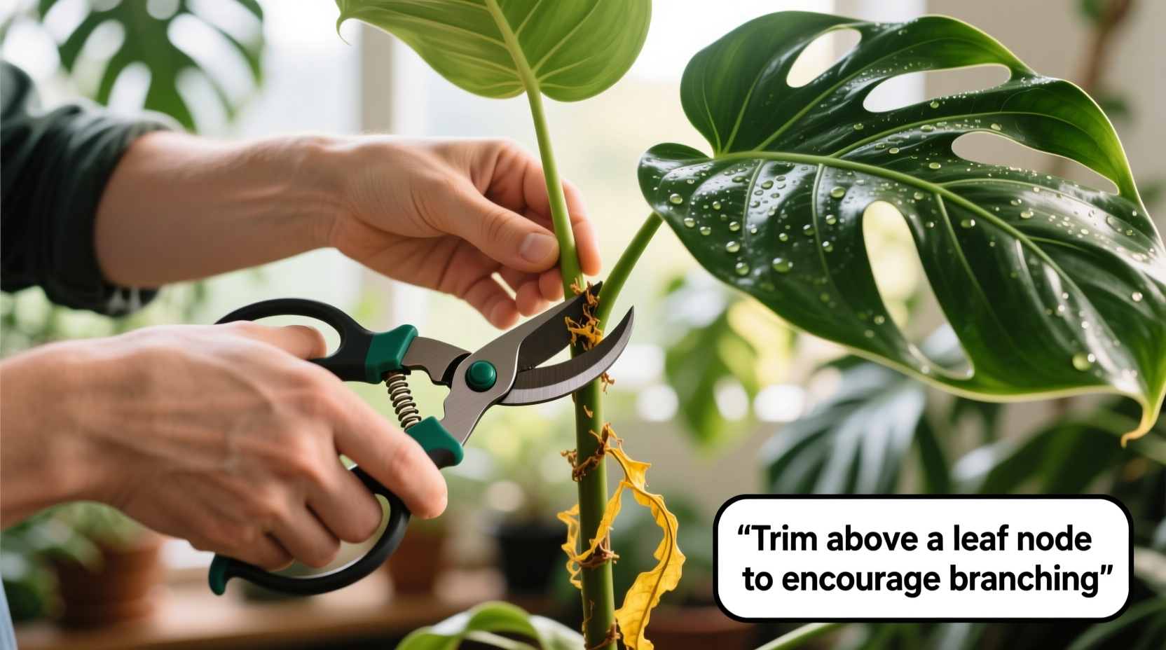 how do you trim a philodendron