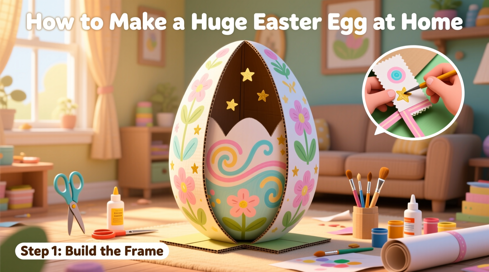 how to make a huge easter egg