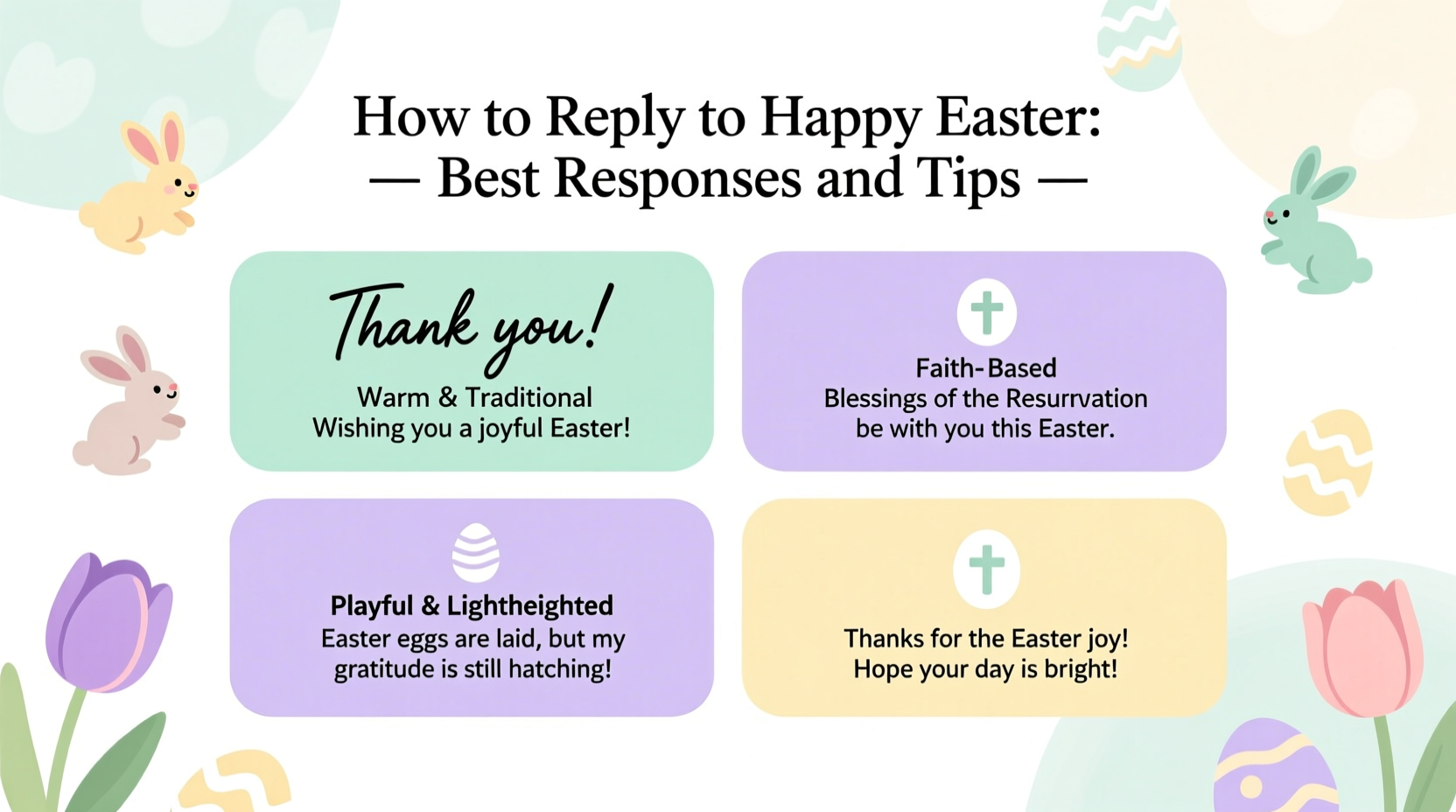 how to reply to happy easter
