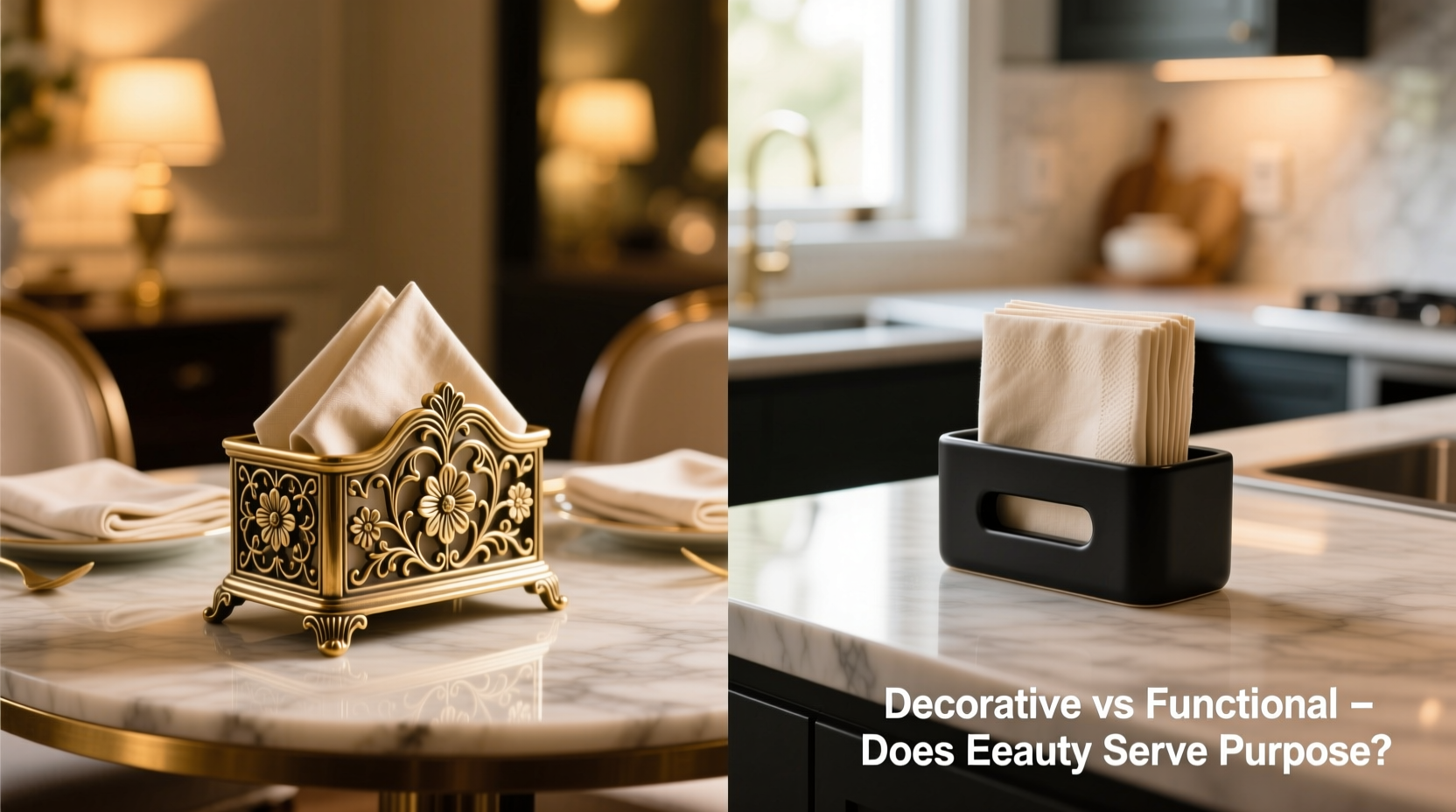 decorative vs functional napkin holders does the pretty one actually do the job 2