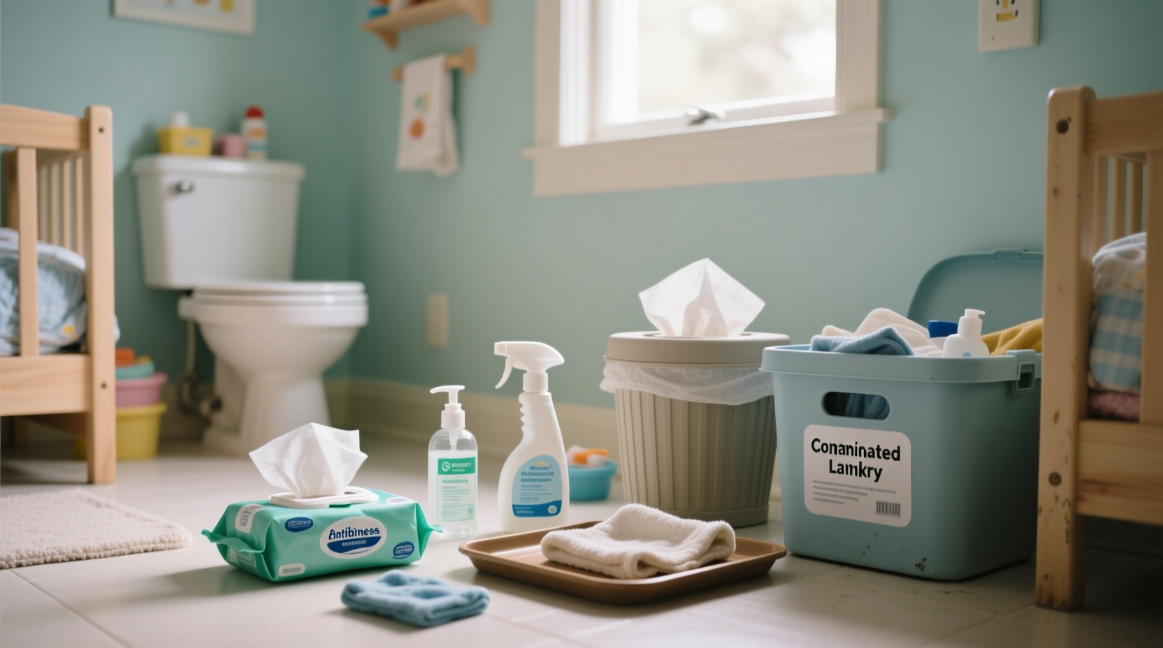 what to clean when kids get sick