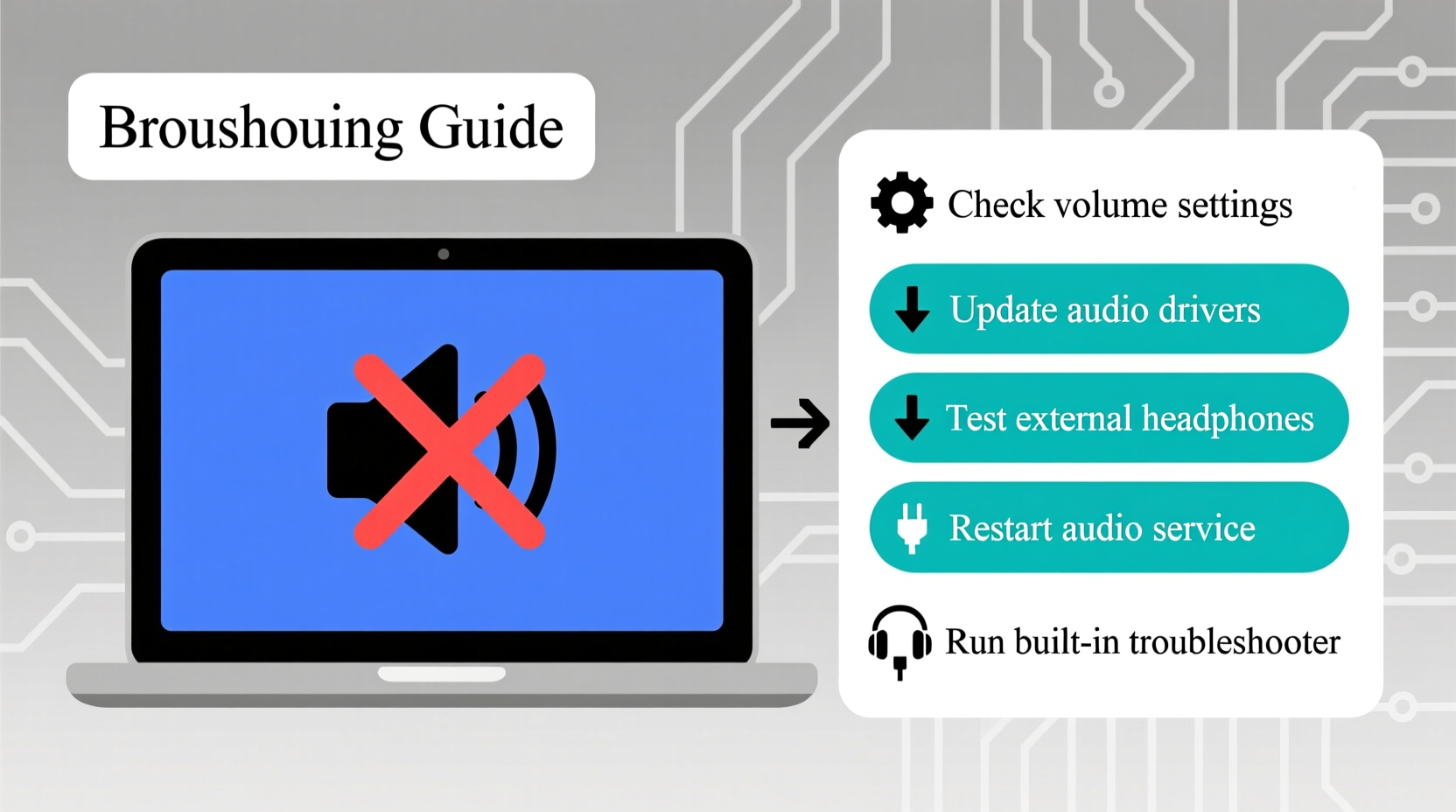 laptop sound not working troubleshooting audio problems