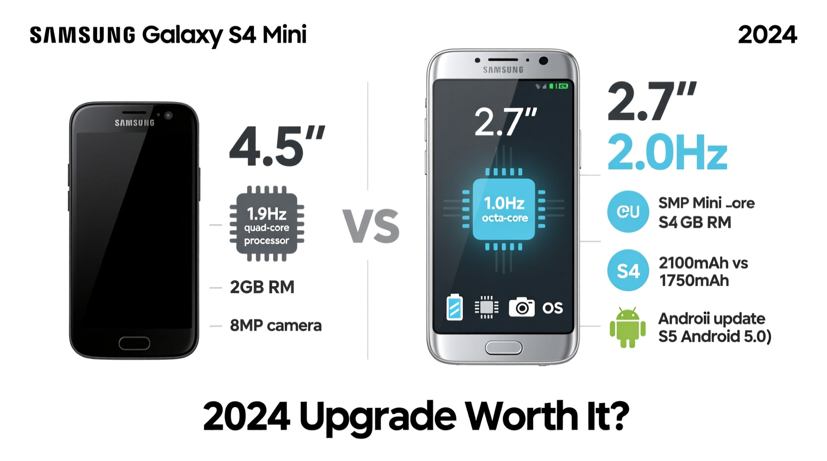 samsung s4 mini vs s5 mini is it worth upgrading in current year