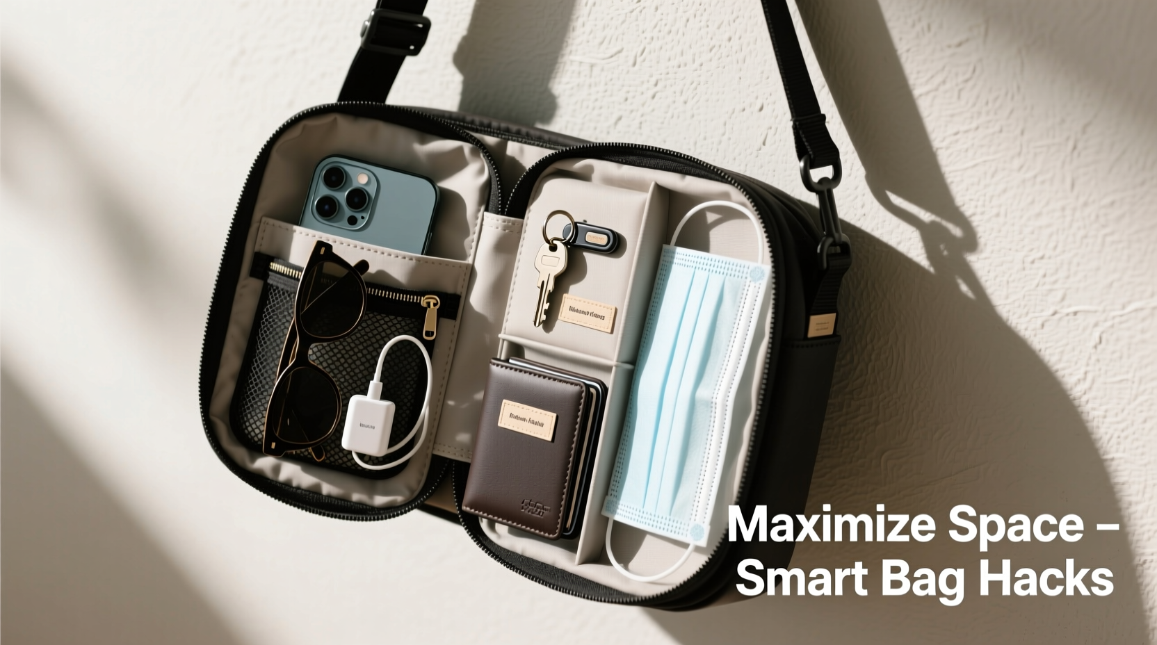 maximize space smart tips to organize essentials inside a small shoulder bag