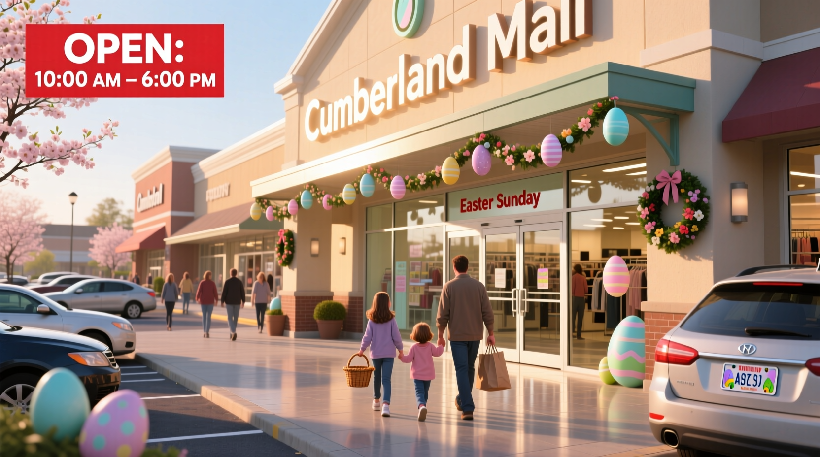 is cumberland mall open on easter