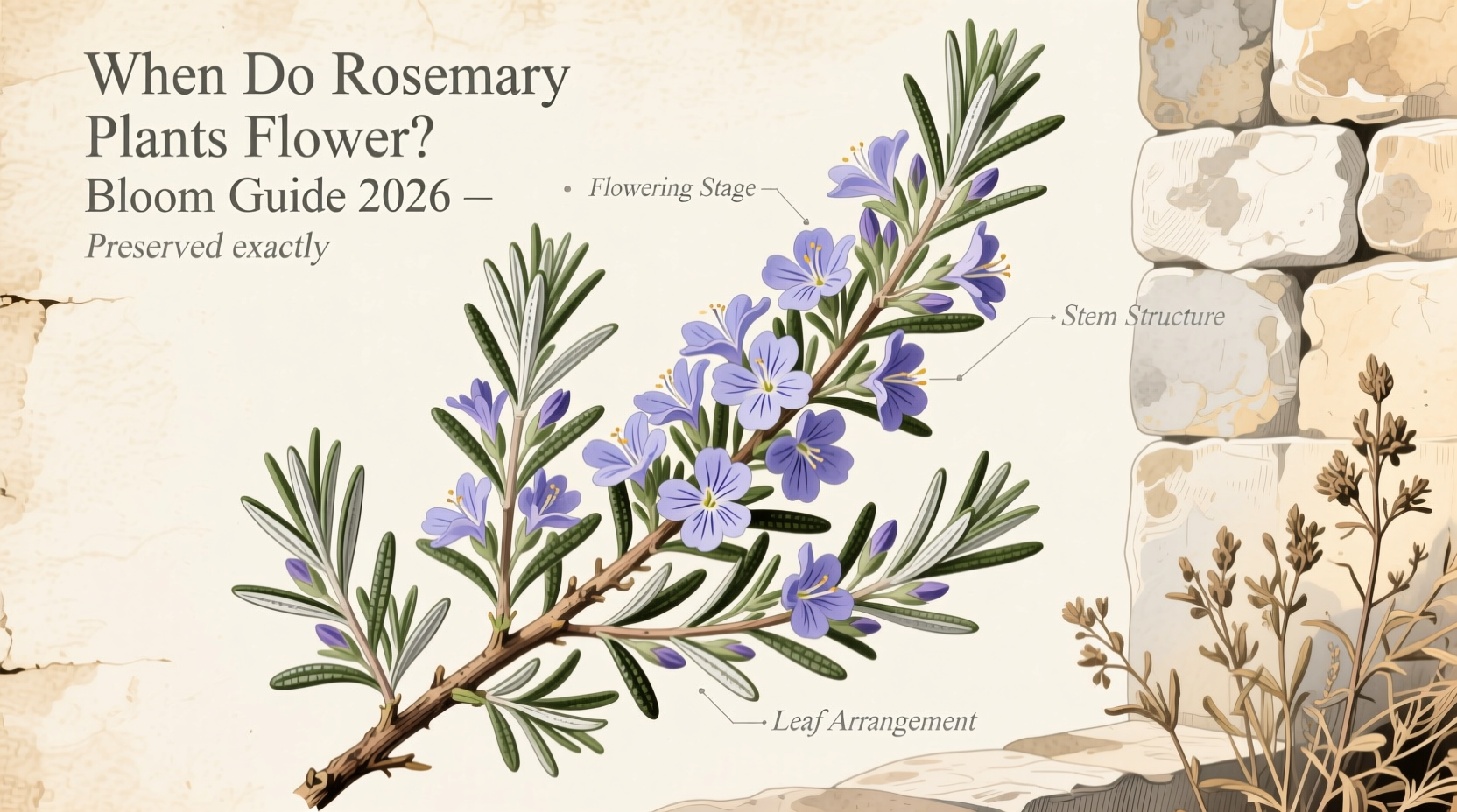 When Do Rosemary Plants Flower? Bloom Guide 2026