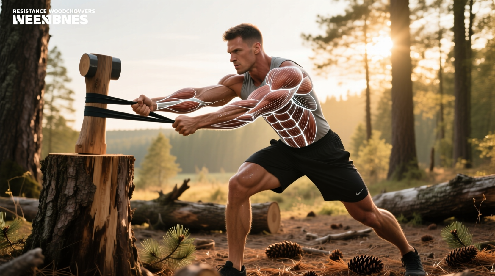 Resistance Band Woodchoppers: How to Do Them & What Muscles They Work