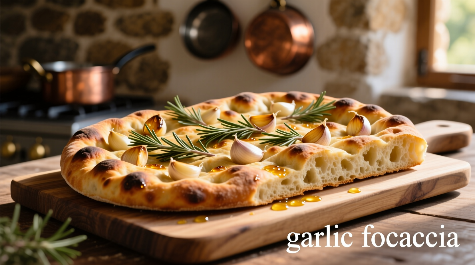garlic focaccia bread