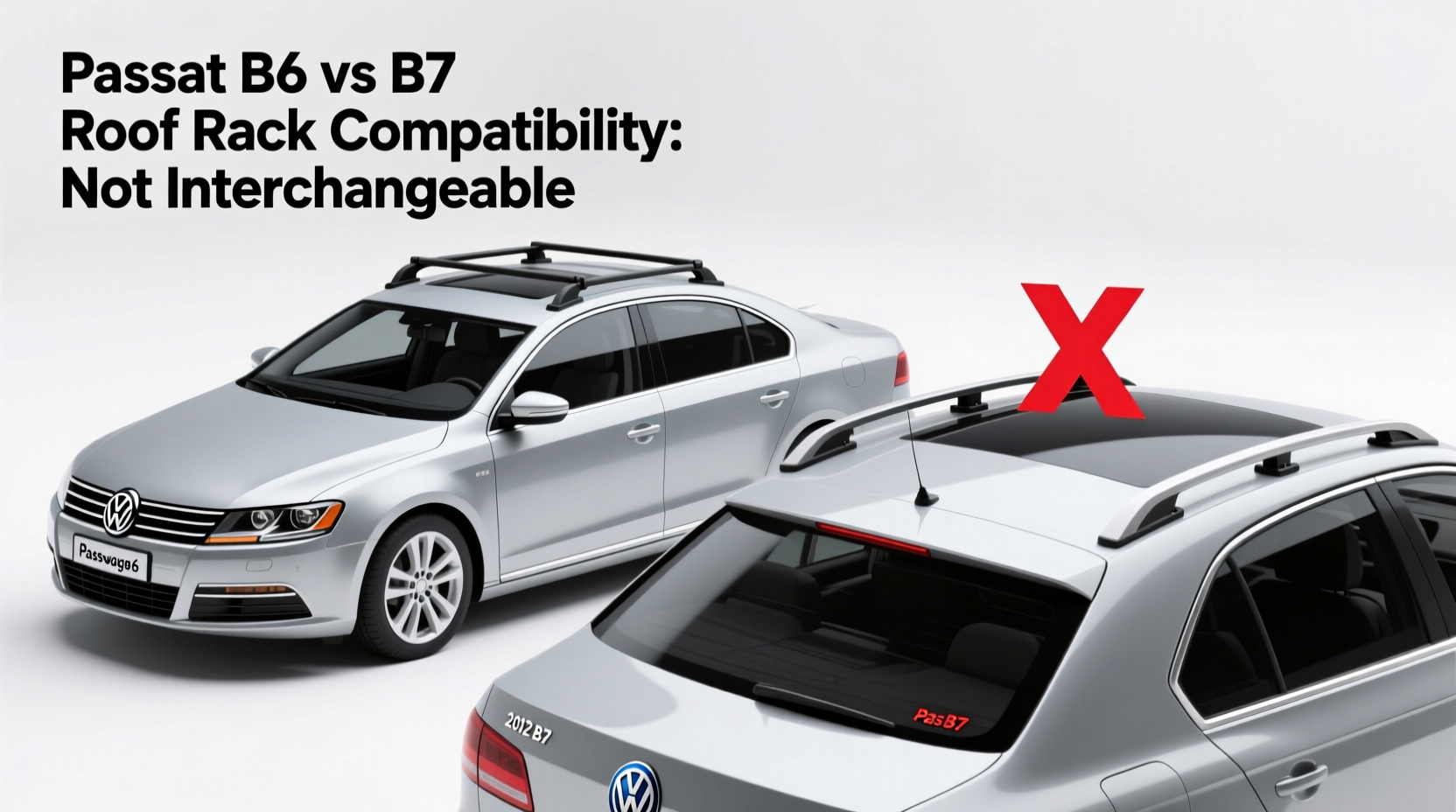 passat b6 vs b7 roof rack