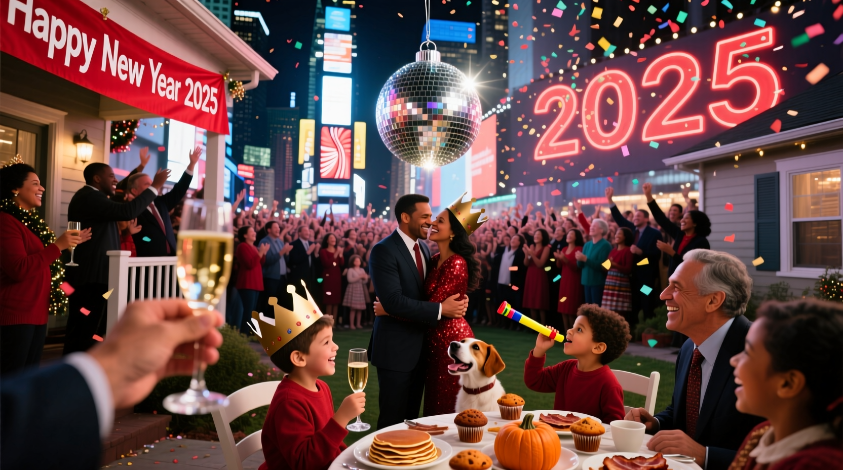 how do americans celebrate new year