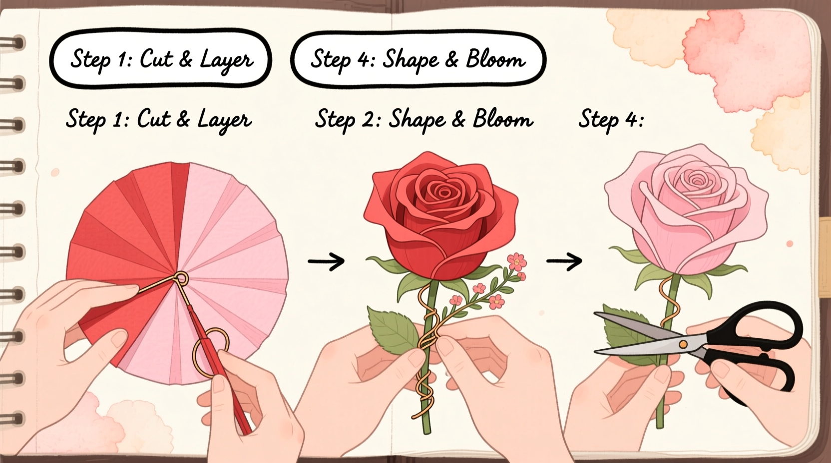 creative step by step guide how to make a beautiful rose craft at home