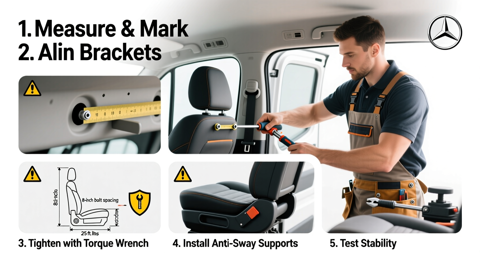 install captains chair sprinter