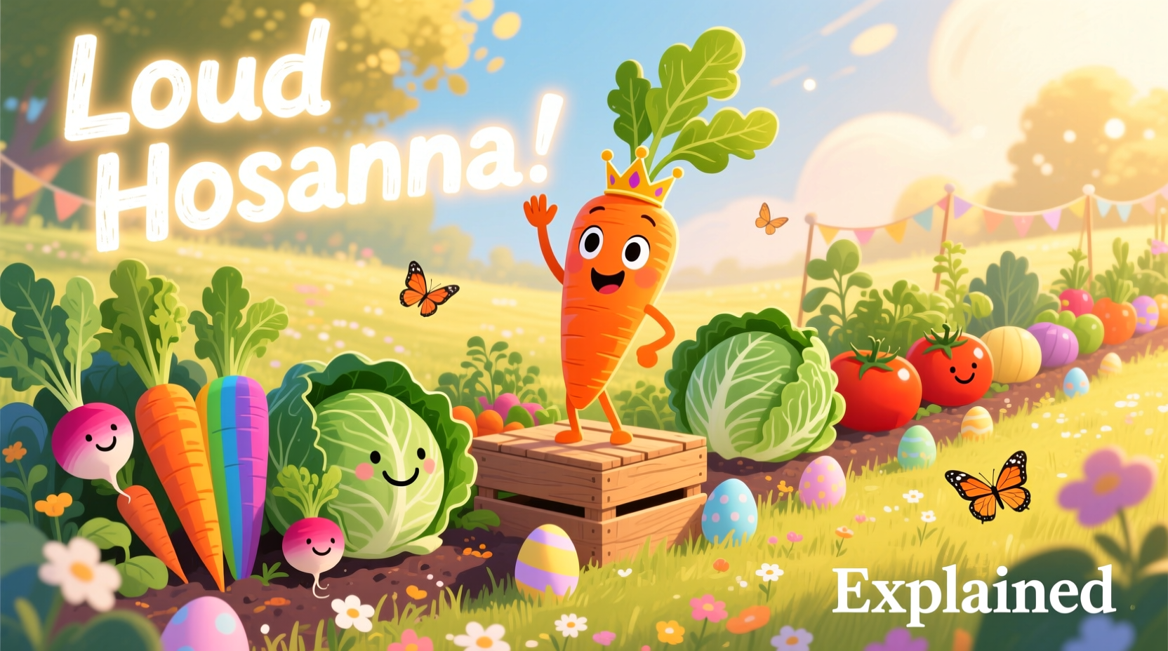 a very veggie easter hosanna loud hosanna