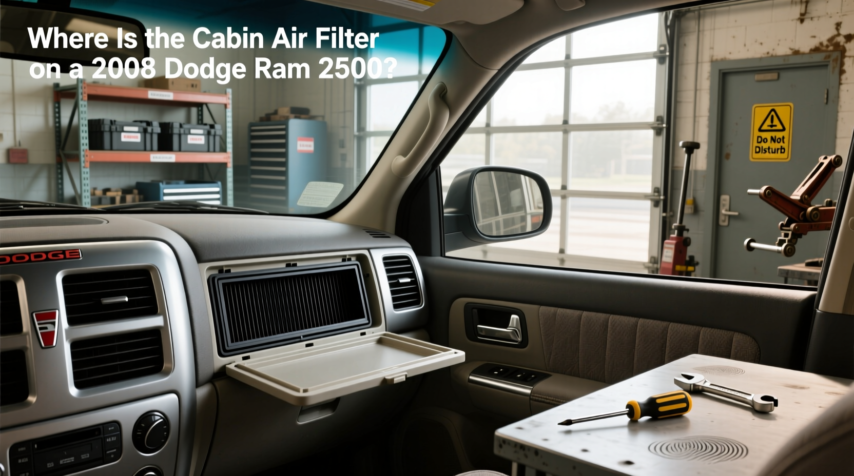 2008 ram cabin air filter location replacement guide