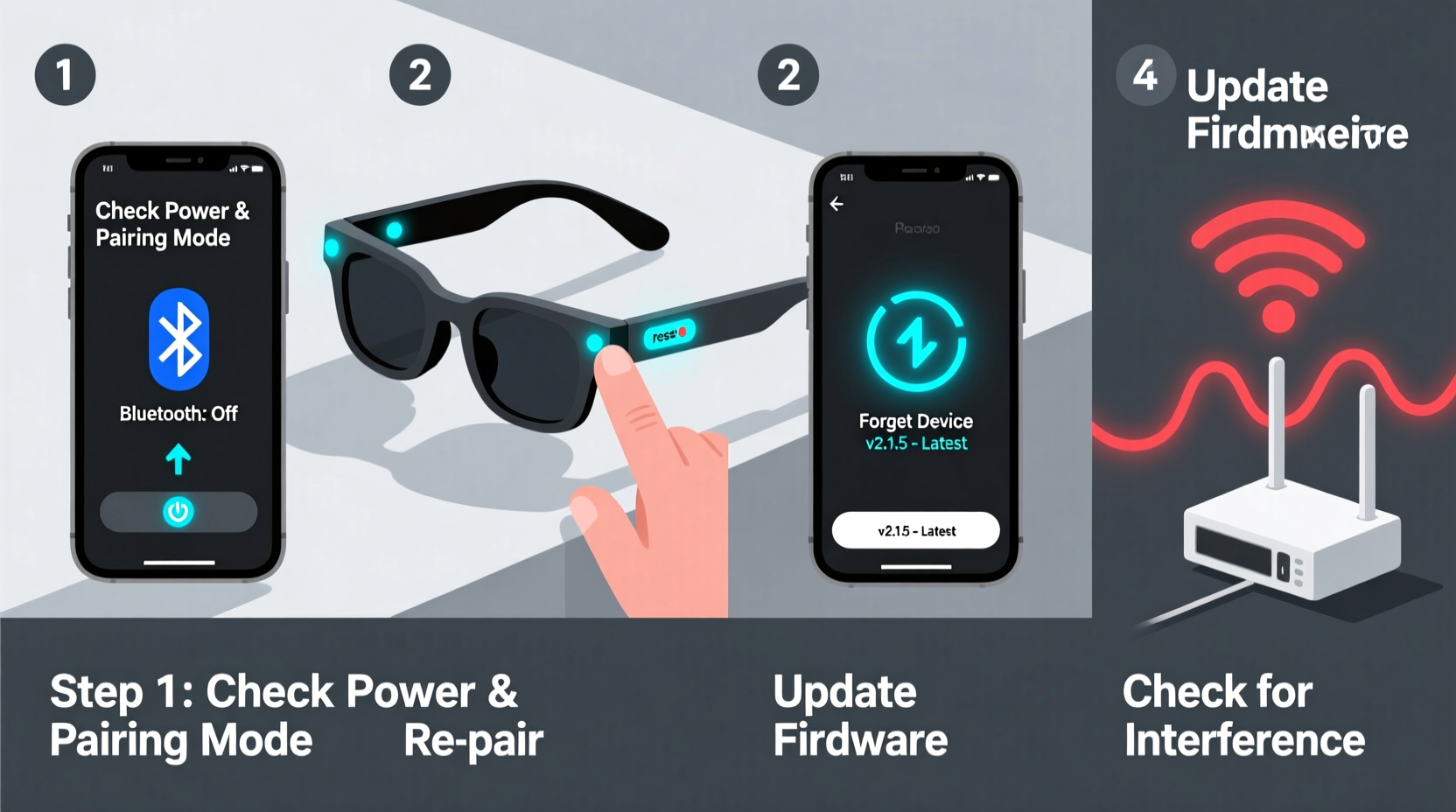 effective steps to diagnose and resolve bluetooth connection issues with smart sunglasses
