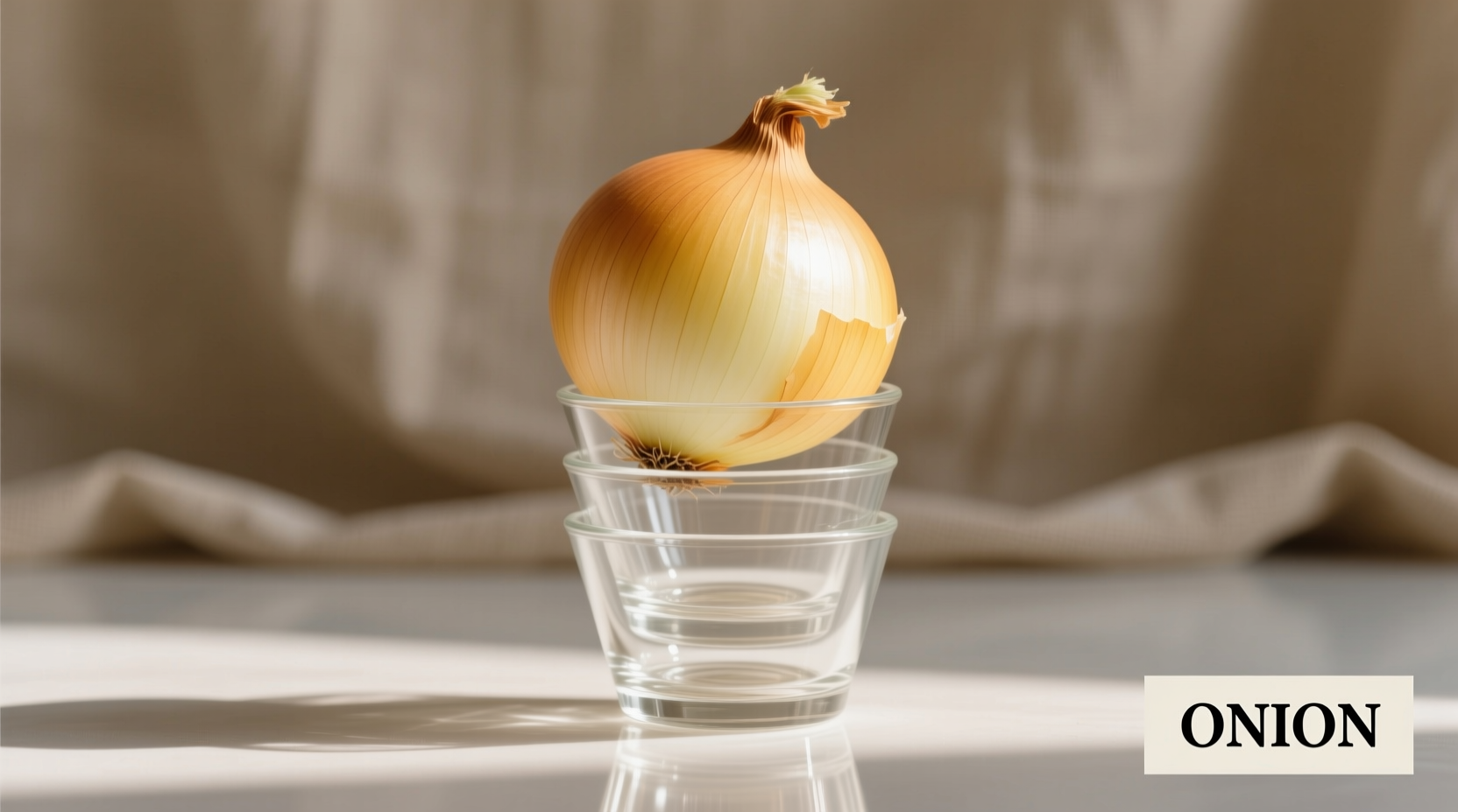 medium onion in cups