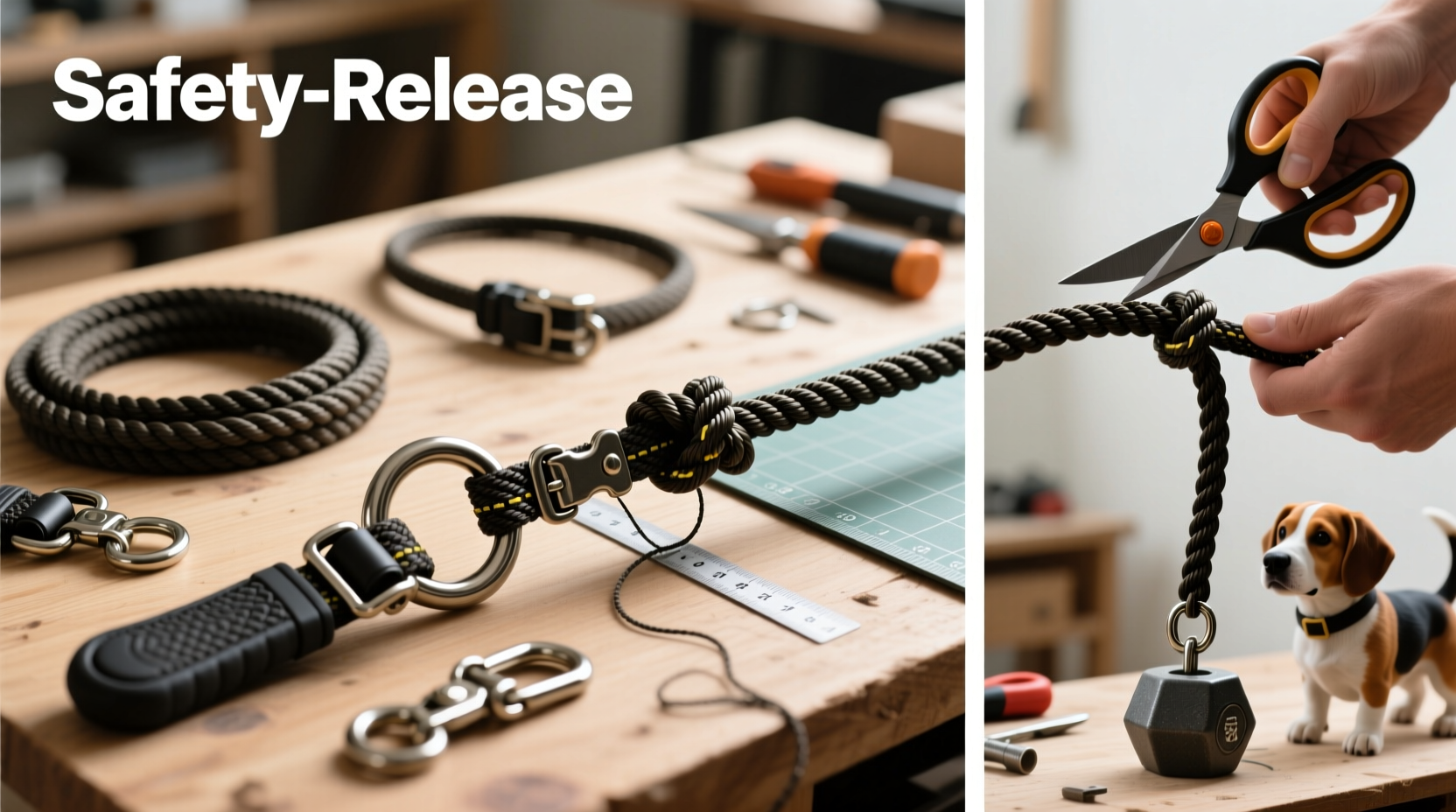 step by step guide to crafting a durable bungee cord dog leash for all activities