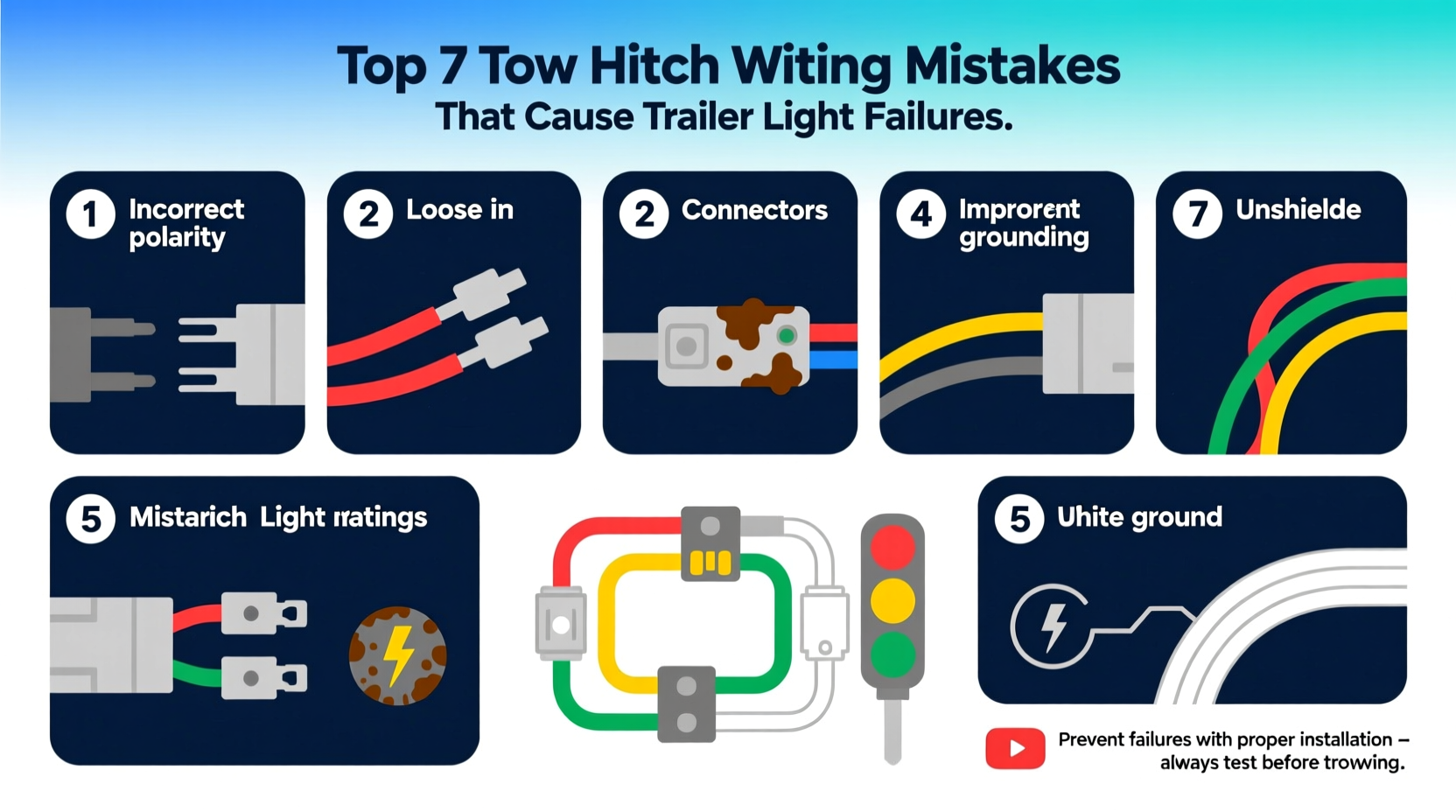 tow hitch wiring mistakes