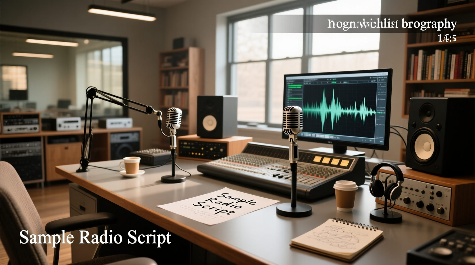 radio script samples templates, formats writing tips