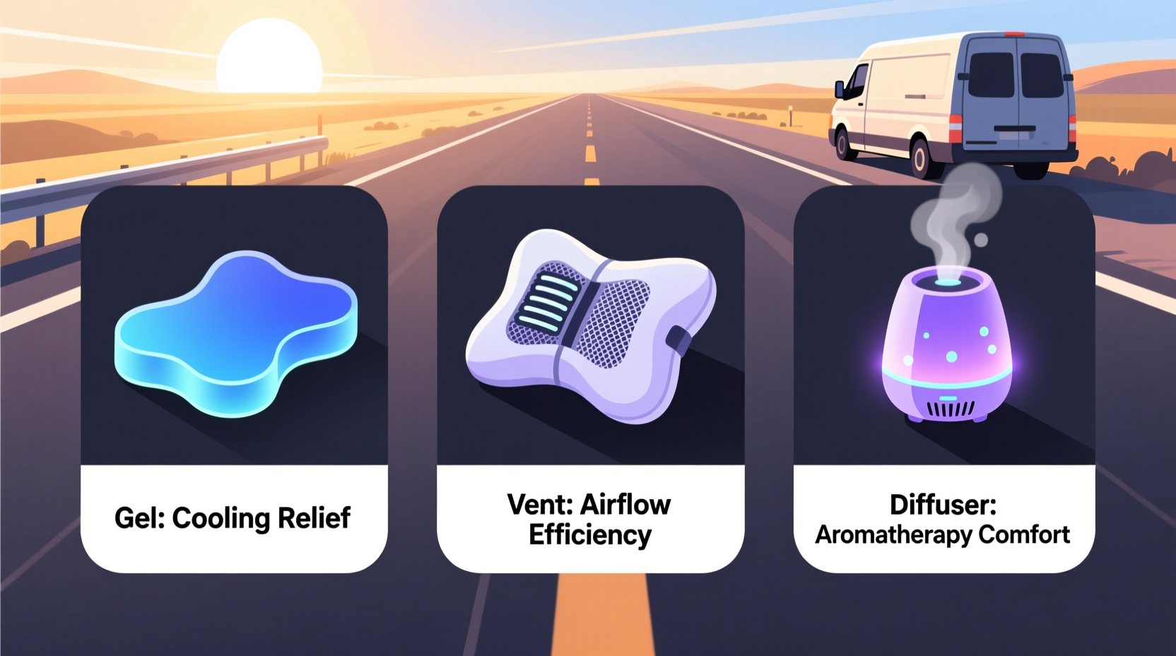 Gel vs Vent vs Diffuser for Road Trips: Which Works Best?