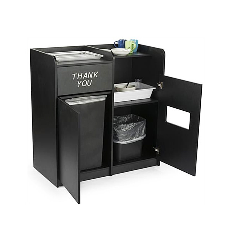 CONTENITORE ACCIAIO INOX con coperchio cucina bidone della spazzatura