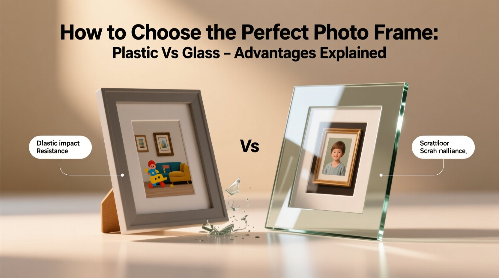 how to choose the perfect photo frame plastic vs glass advantages explained