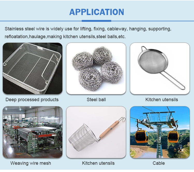 china 316 thick  sus 304  stainless steel wire for sale