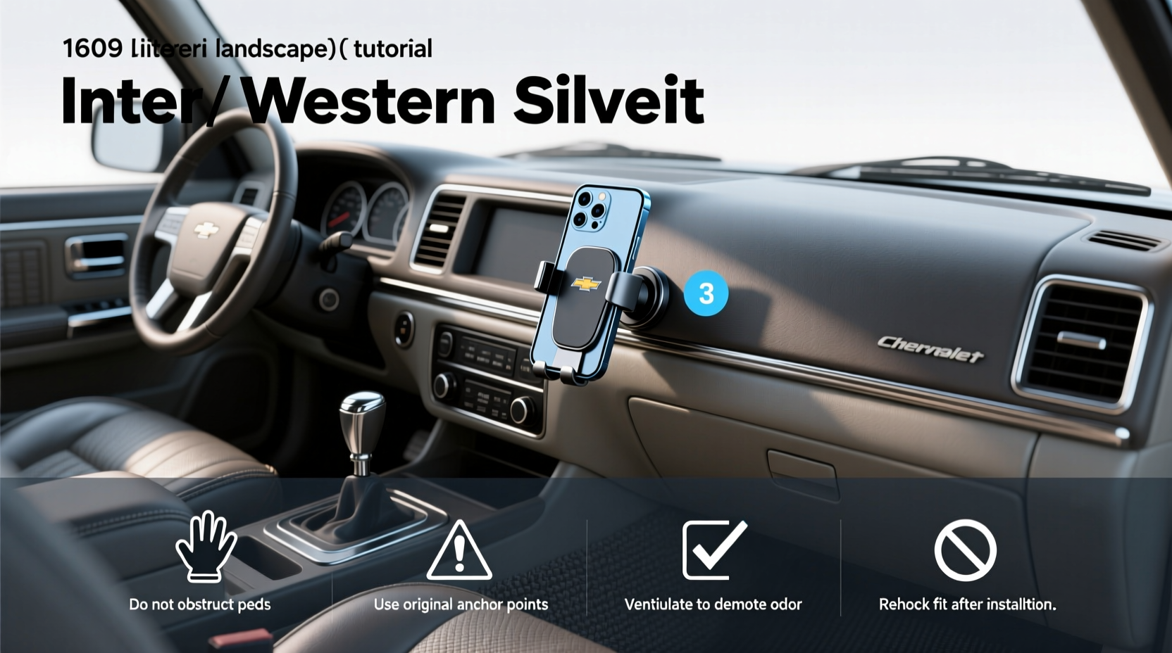 2003 chevy silverado phone dashboard mount