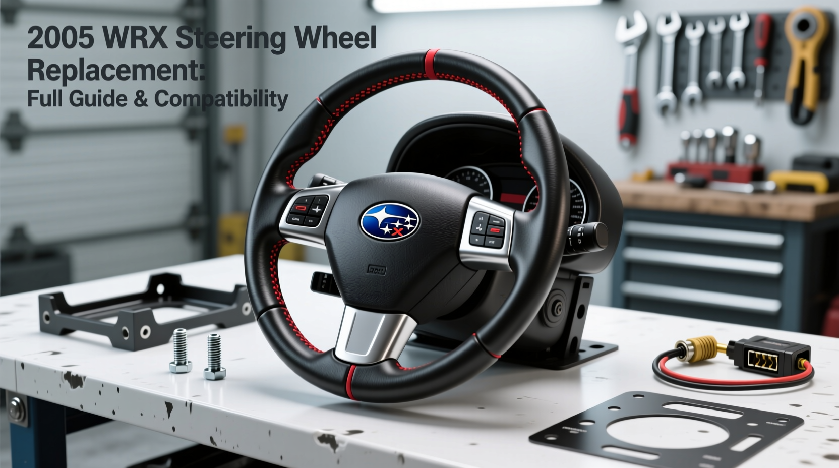 2005 wrx steering wheel replacement