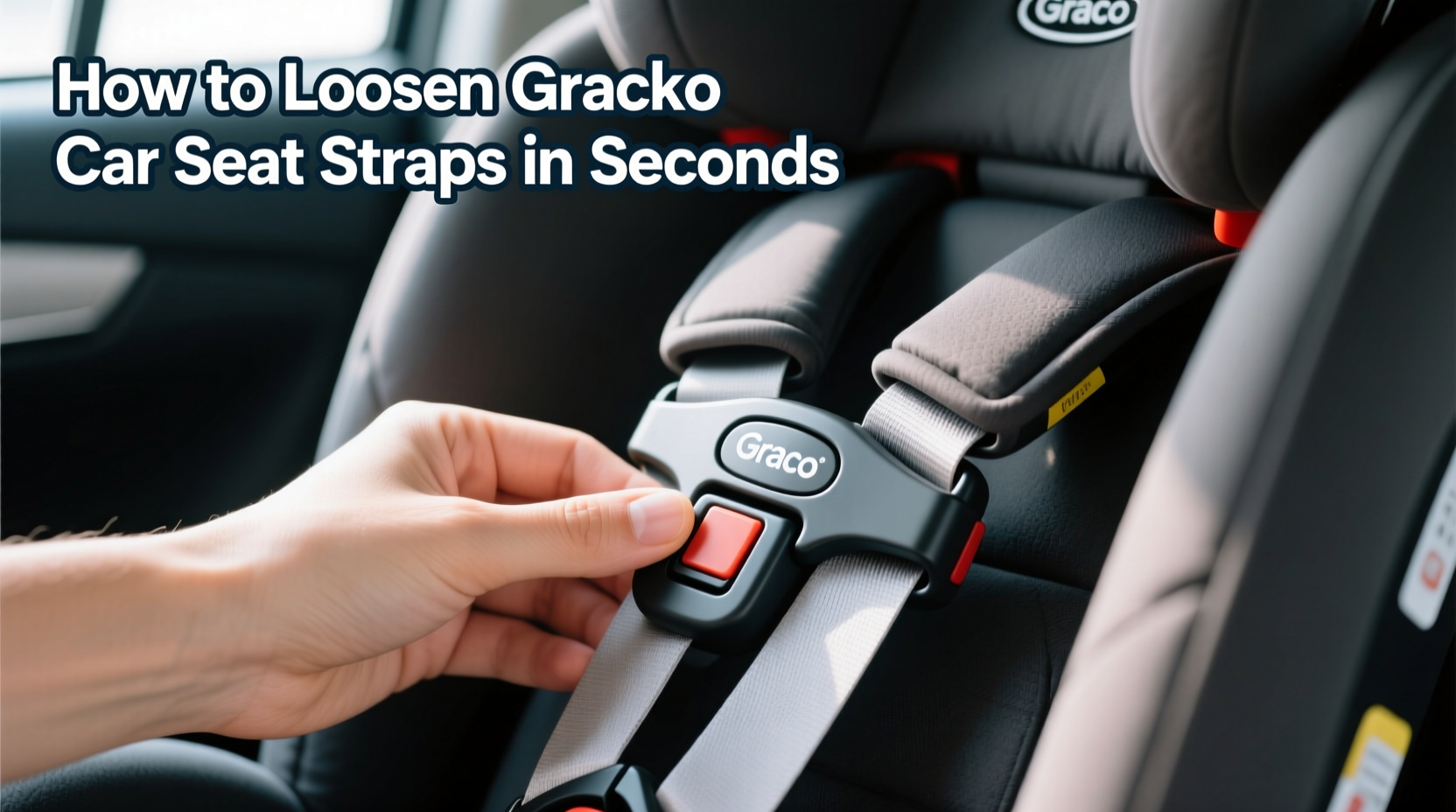 how to loosen the straps on a graco car seat