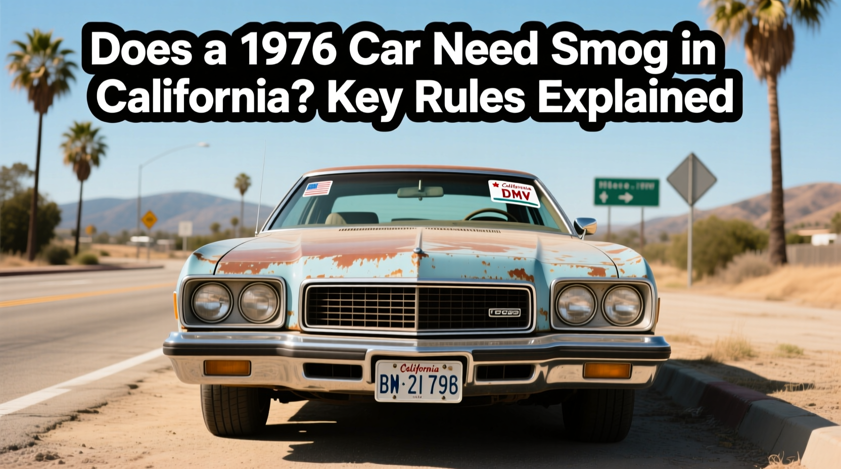 does a 1976 car need smog in california